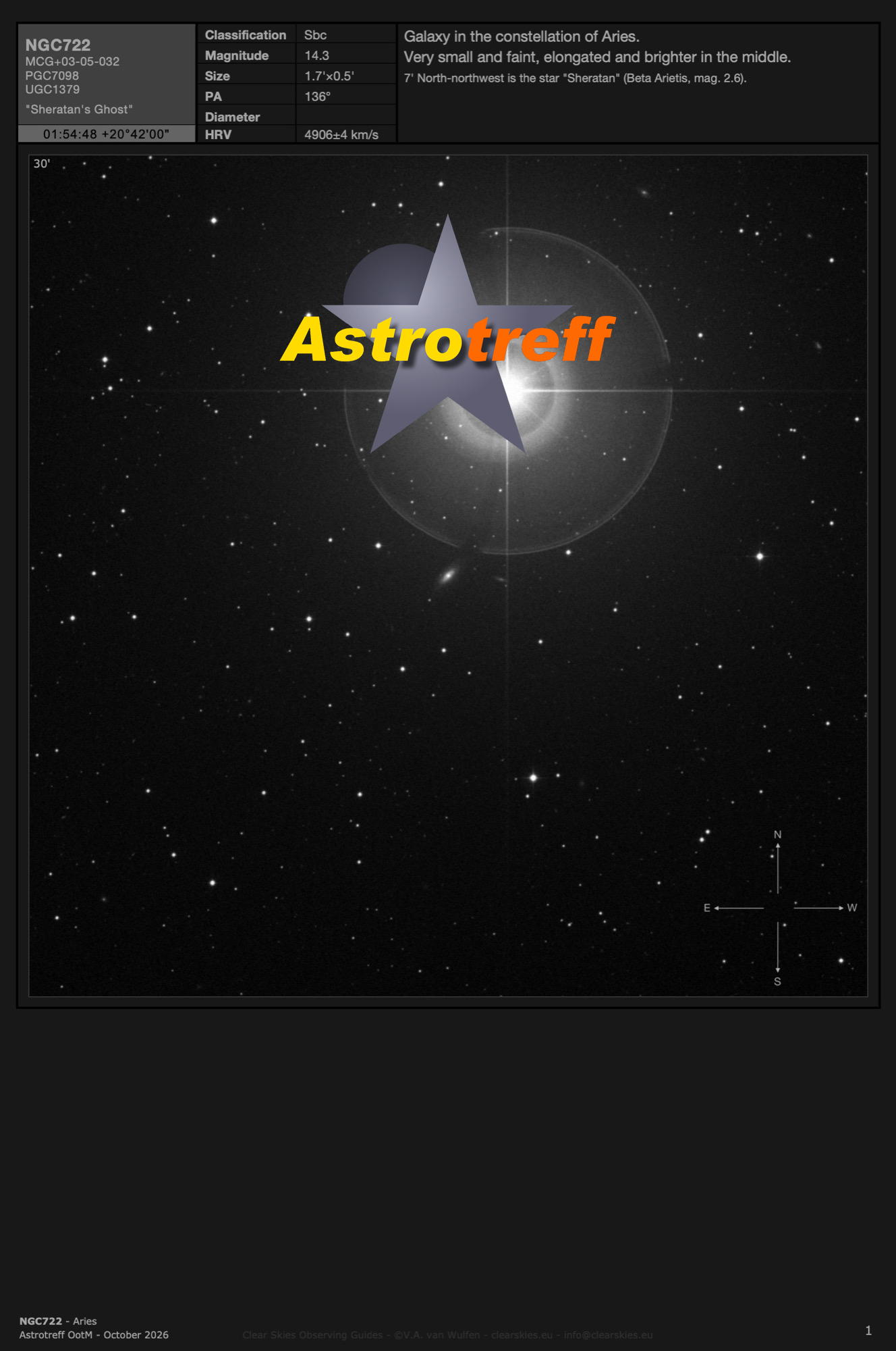 The current Astrotreff Object of the Month The current Astrotreff Objects of the Month