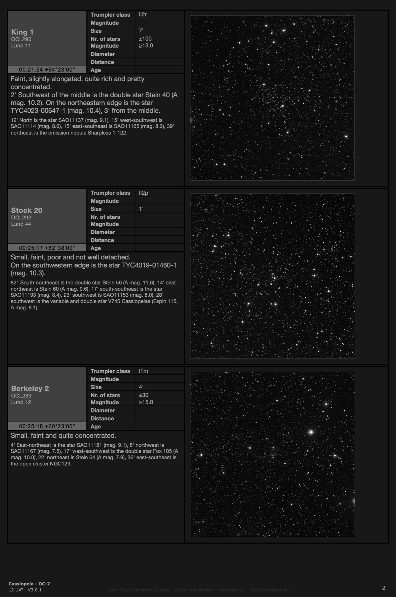 CSOG 12-14" Constellation editions - Open Clusters in Cassiopeia - OC-2, page 2 - CSOG 3.0.1 CSOG 12-14" Constellation editions - Open Clusters in Cassiopeia - OC-2, page 2 - CSOG 3.0.1