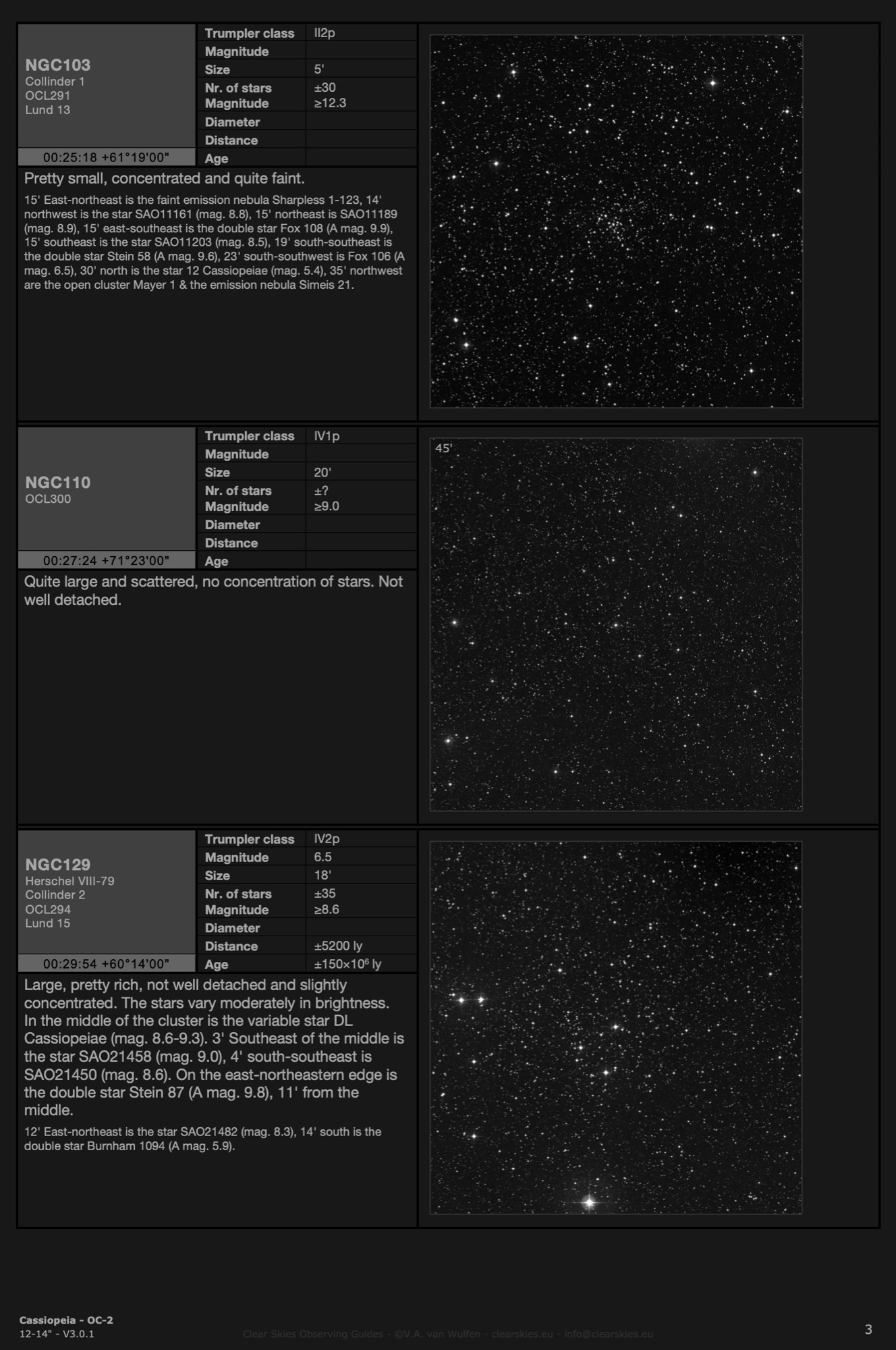 CSOG 12-14" Constellation editions - Open Clusters in Cassiopeia - OC-2, page 3 - CSOG 3.0.1 CSOG 12-14" Constellation editions - Open Clusters in Cassiopeia - OC-2, page 3 - CSOG 3.0.1