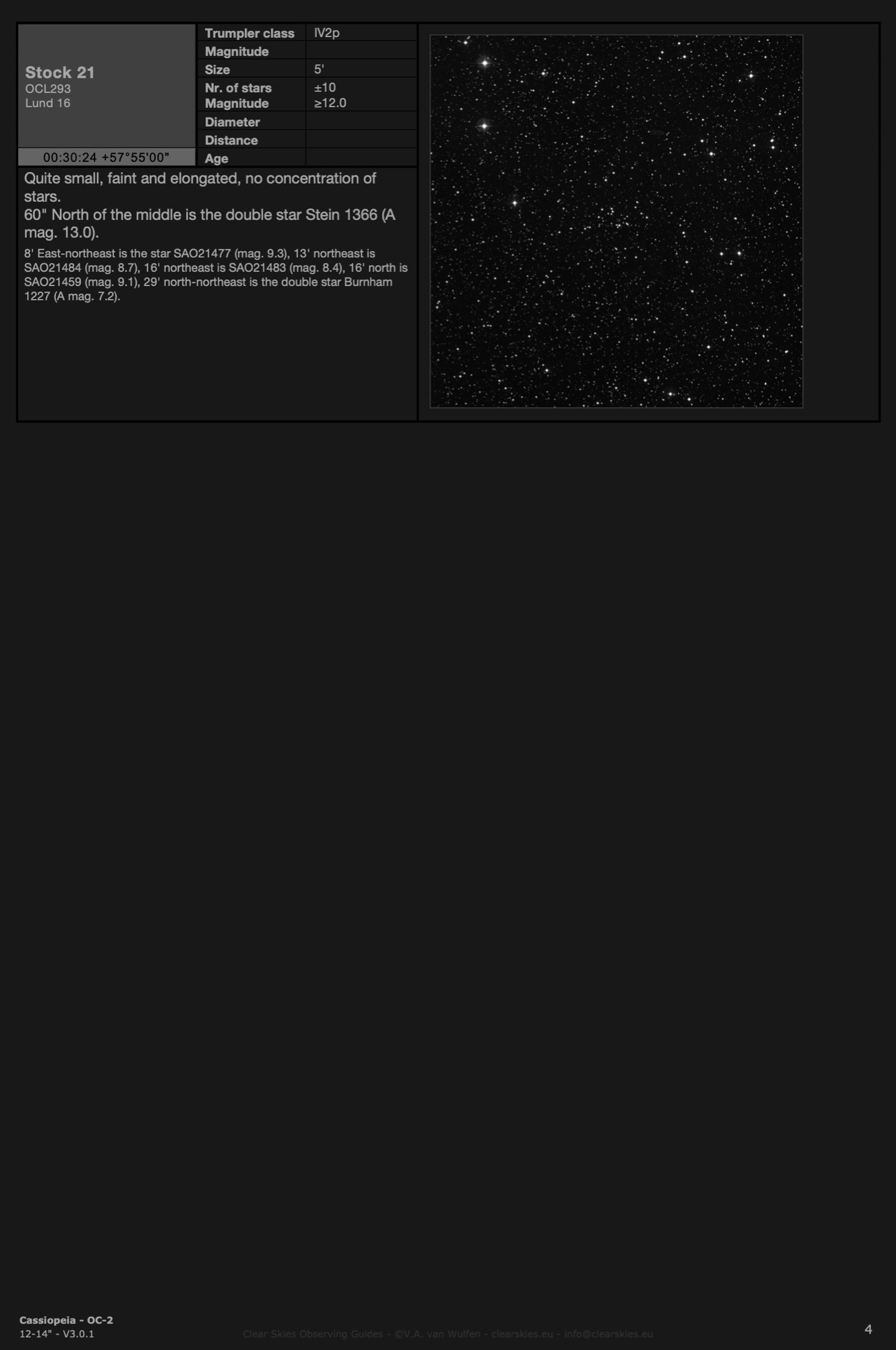 CSOG 12-14" Constellation editions - Open Clusters in Cassiopeia - OC-2, page 4 - CSOG 3.0.1 CSOG 12-14" Constellation editions - Open Clusters in Cassiopeia - OC-2, page 4 - CSOG 3.0.1