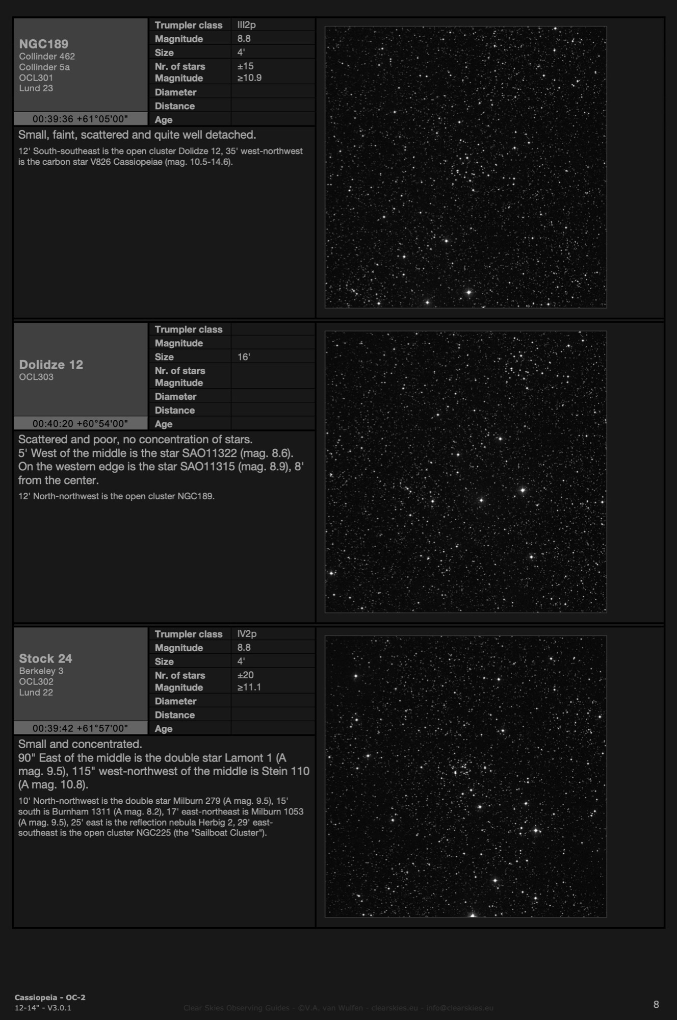 CSOG 12-14" Constellation editions - Open Clusters in Cassiopeia - OC-2, page 8 - CSOG 3.0.1 CSOG 12-14" Constellation editions - Open Clusters in Cassiopeia - OC-2, page 8 - CSOG 3.0.1