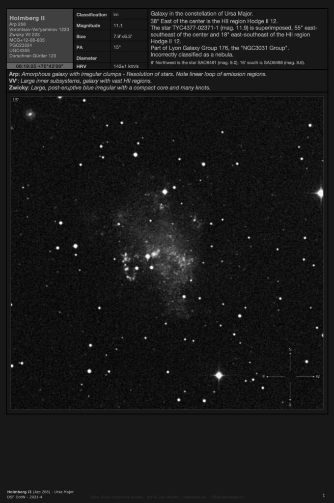 Galaxy Holmberg II (Arp 268) in Ursa Major