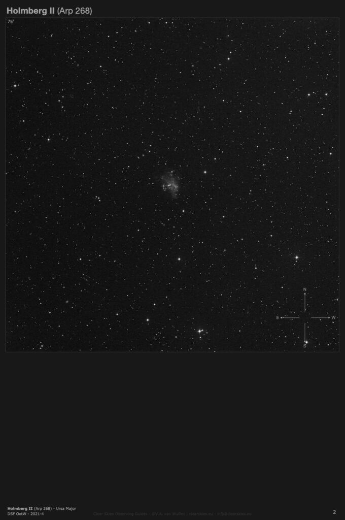 Galaxy Holmberg II (Arp 268) in Ursa Major