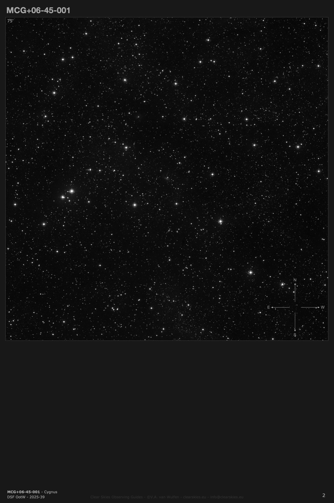 Reflection nebula MCG+06-45-001 in Cygnus Reflection nebula MCG+06-45-001 in Cygnus