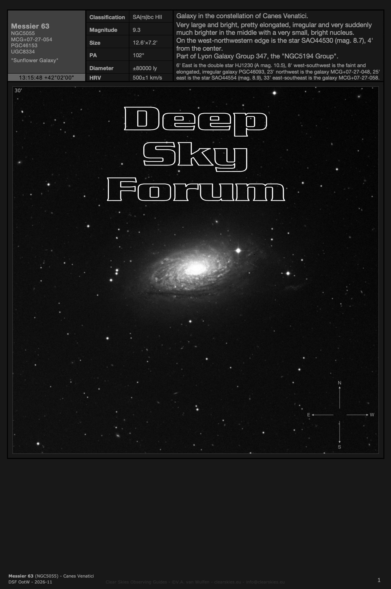 The current Deep Sky Forum Object of the Week the current Deep Sky Forum Object of the Week