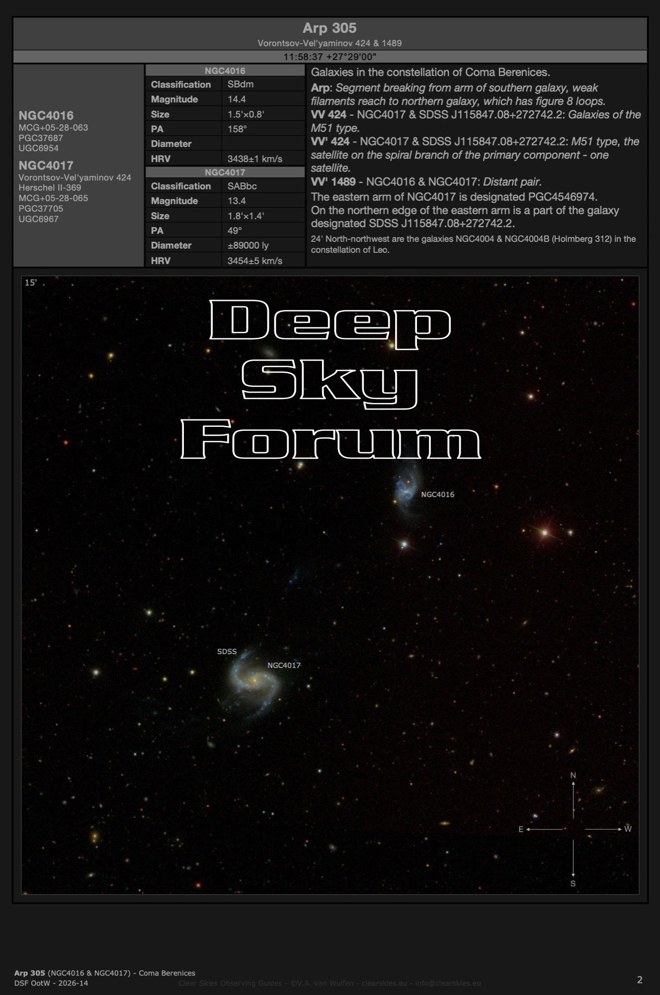 The current Deep Sky Forum Object of the Week the current Deep Sky Forum Object of the Week