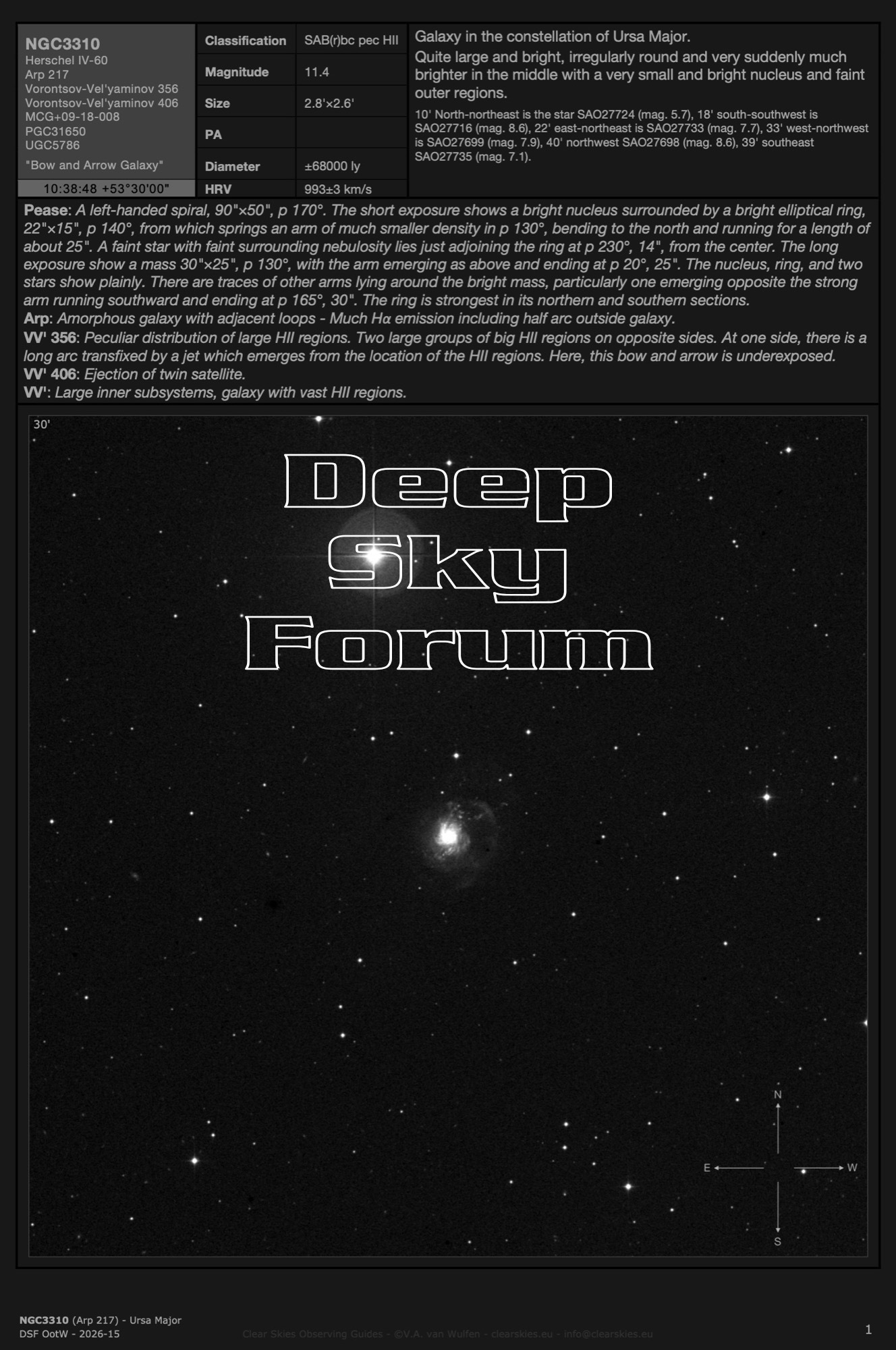 The current Deep Sky Forum Object of the Week the current Deep Sky Forum Object of the Week