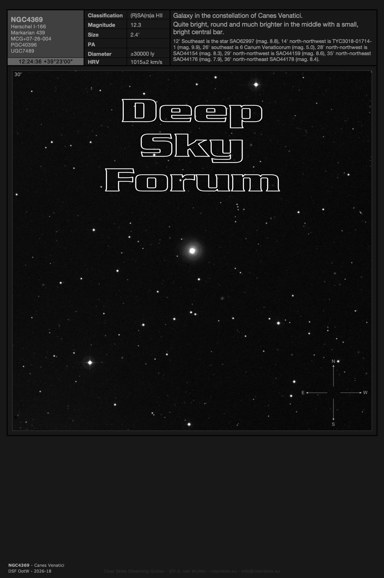 The current Deep Sky Forum Object of the Week the current Deep Sky Forum Object of the Week