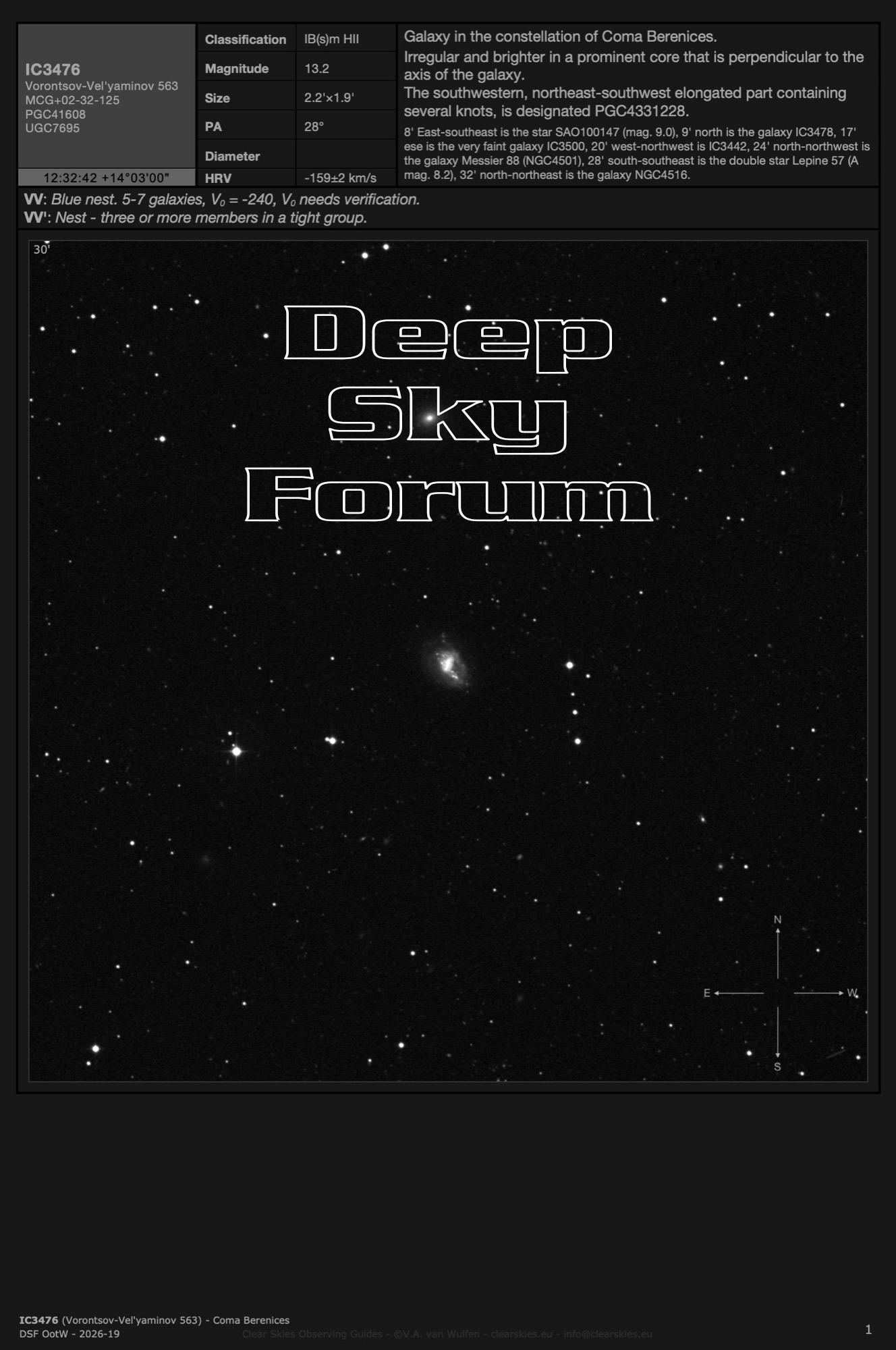 The current Deep Sky Forum Object of the Week the current Deep Sky Forum Object of the Week