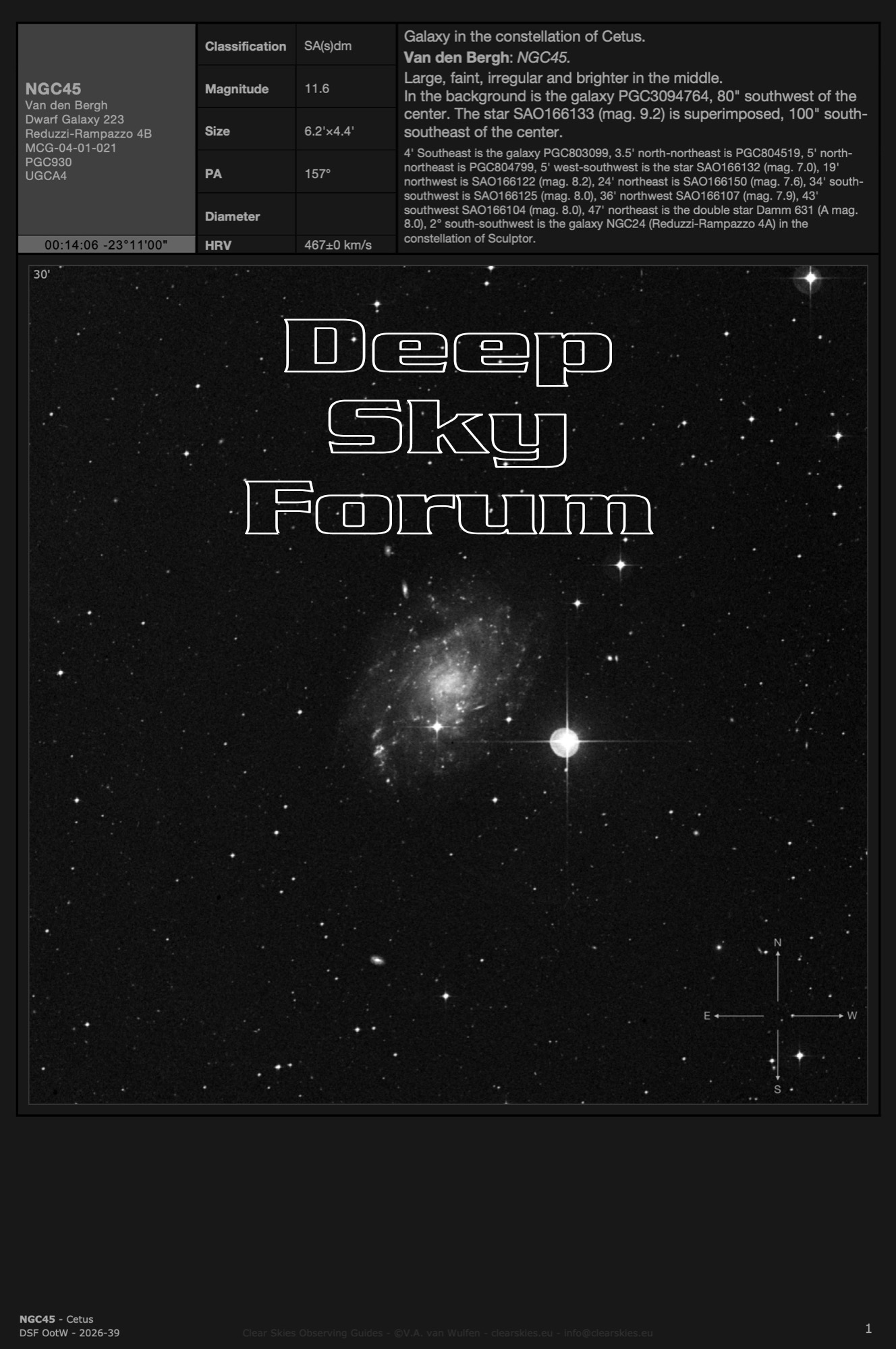 The current Deep Sky Forum Object of the Week The current Deep Sky Forum Object of the Week