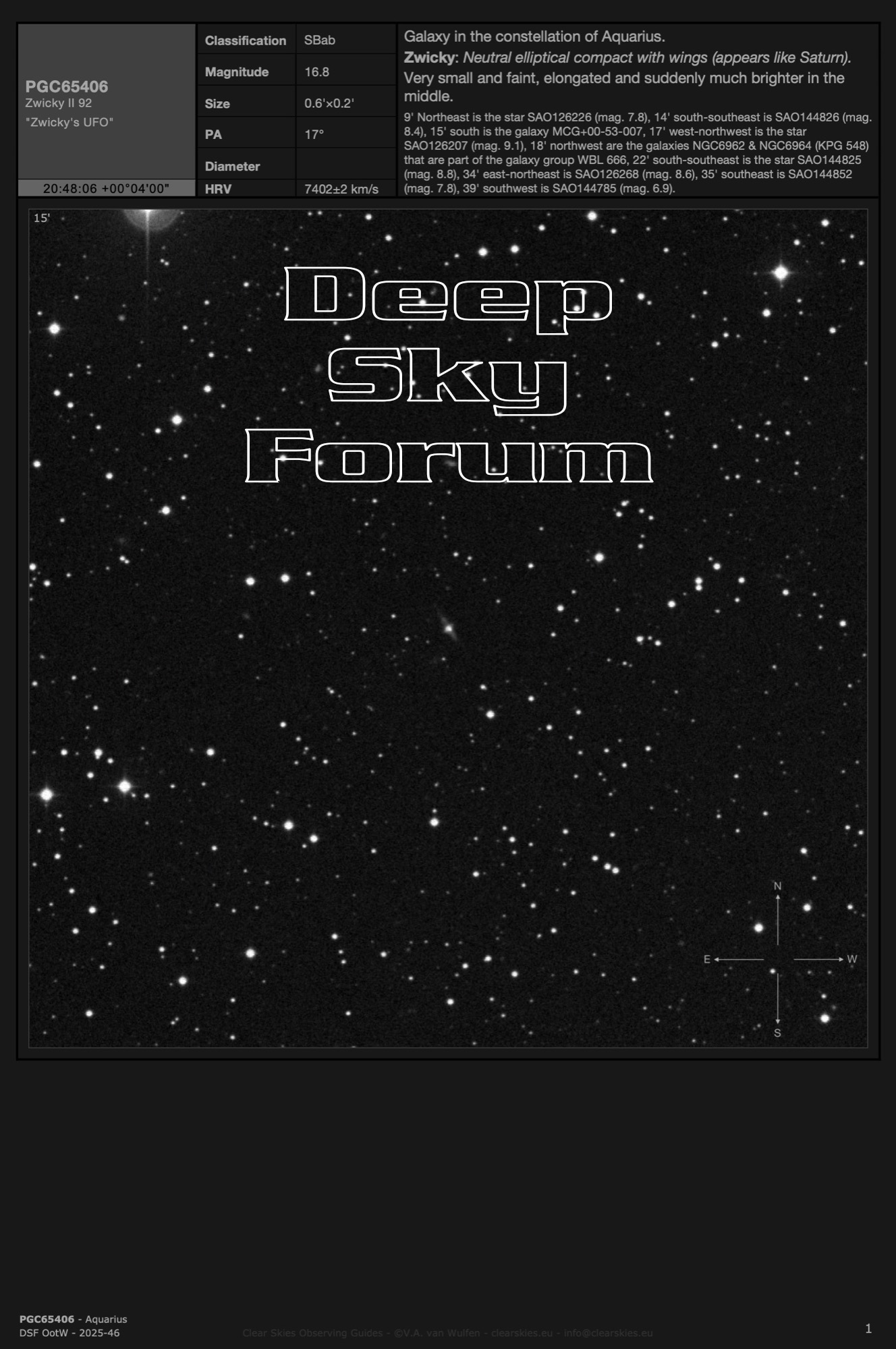 the current Deep Sky Forum Object of the Week the current Deep Sky Forum Object of the Week