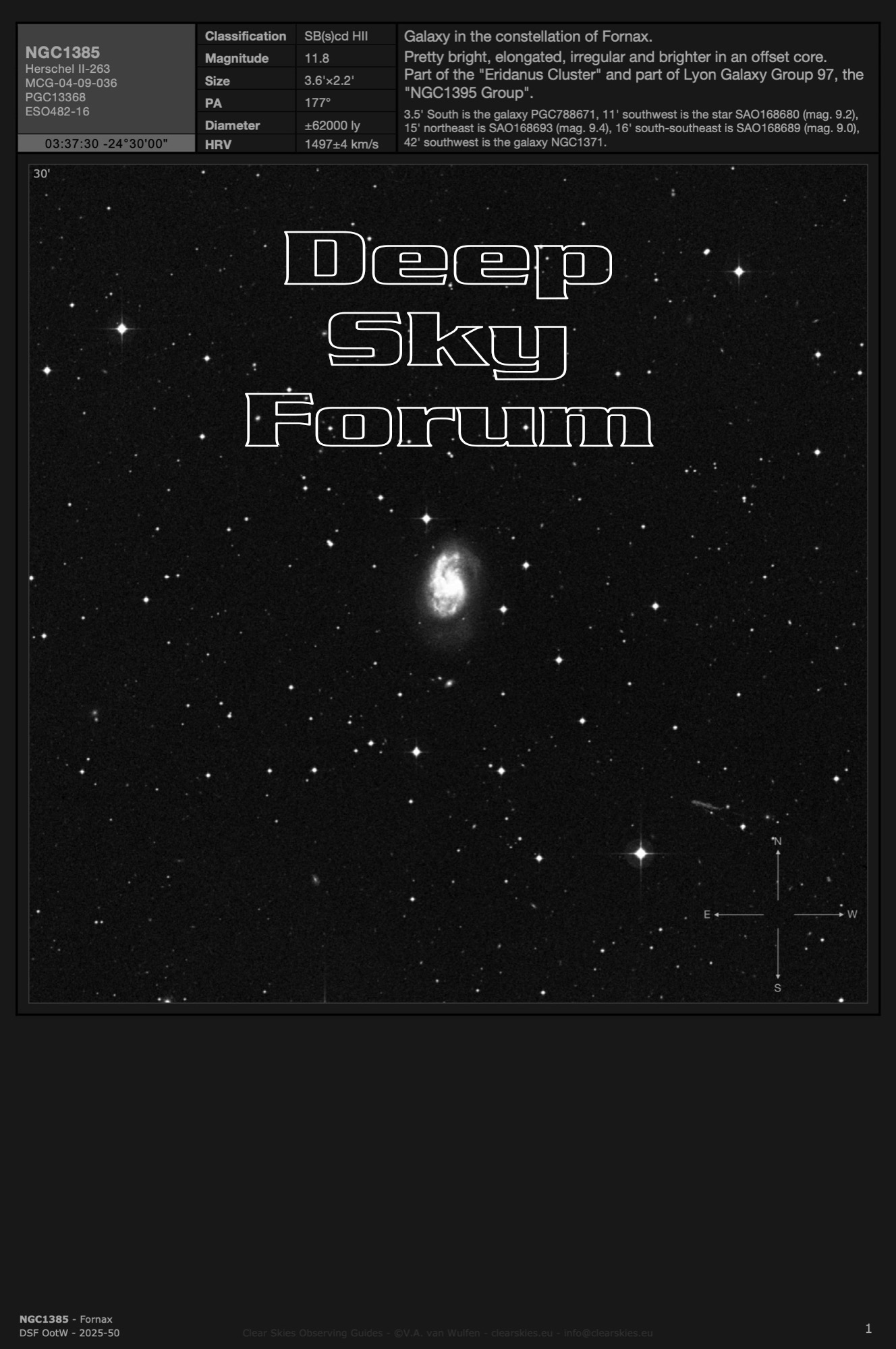 the current Deep Sky Forum Object of the Week the current Deep Sky Forum Object of the Week