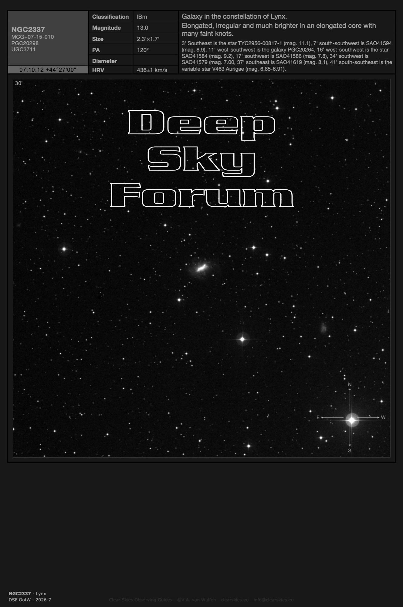 The current Deep Sky Forum Object of the Week the current Deep Sky Forum Object of the Week