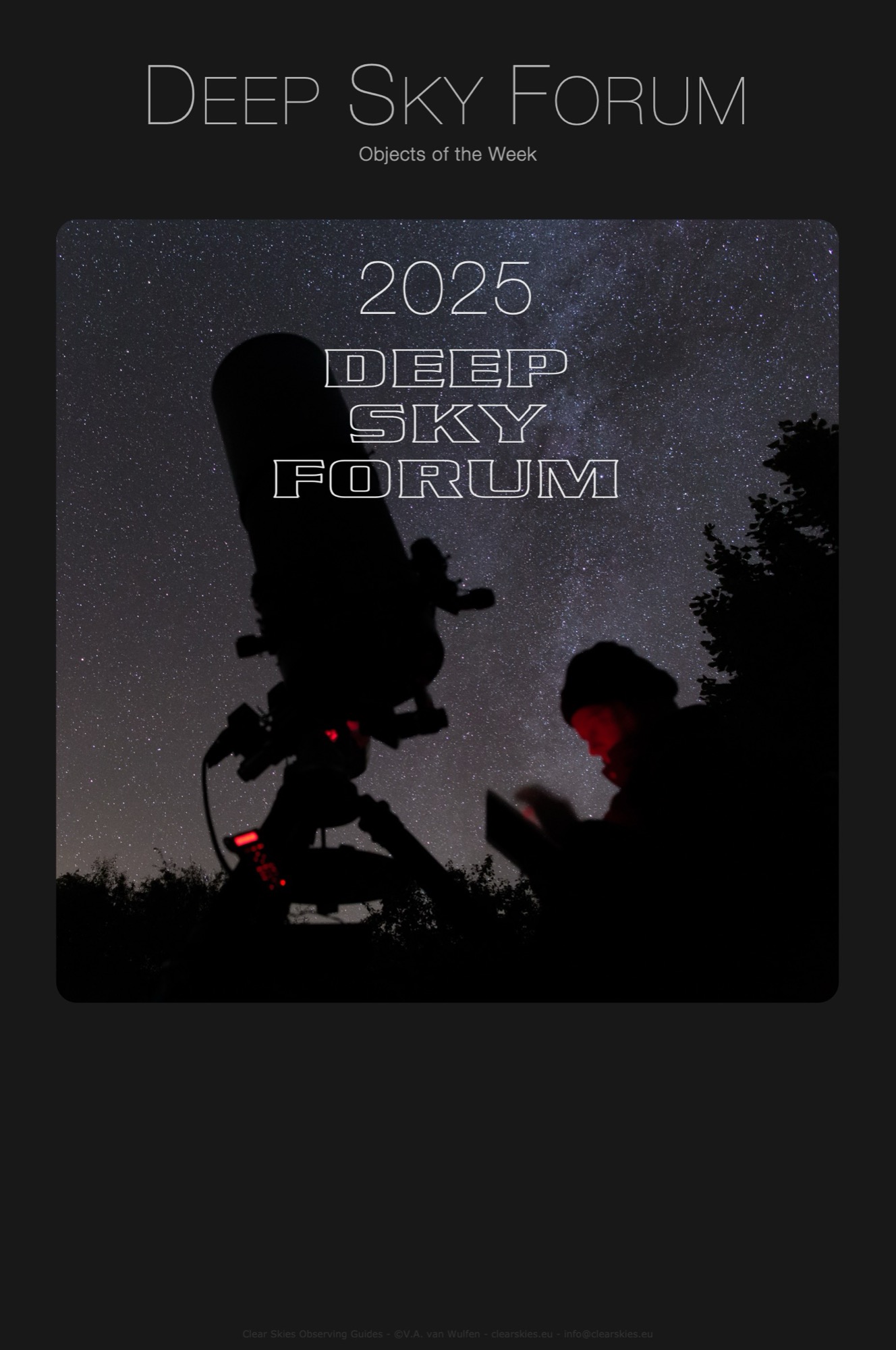 CSOG Downloads - Deep Sky Forum's Objects of the Week 2025 CSOG Downloads - Deep Sky Forum's Objects of the Week 2025