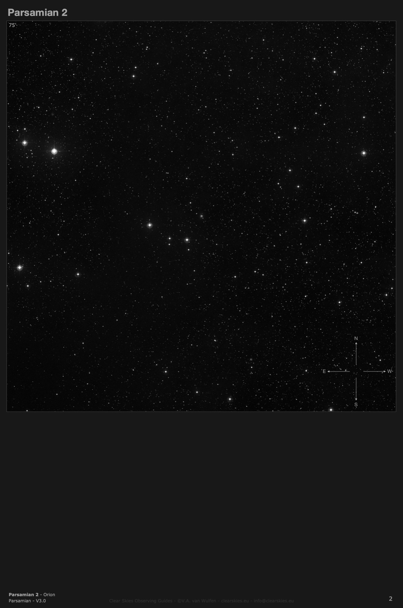 Galaxy Parsamian 2 in Orion Galaxy Parsamian 2 in Orion