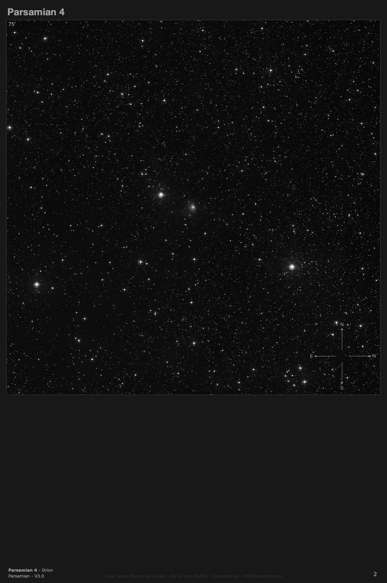 Cometary nebula Parsamian 4 in Orion Cometary nebula Parsamian 4 in Orion