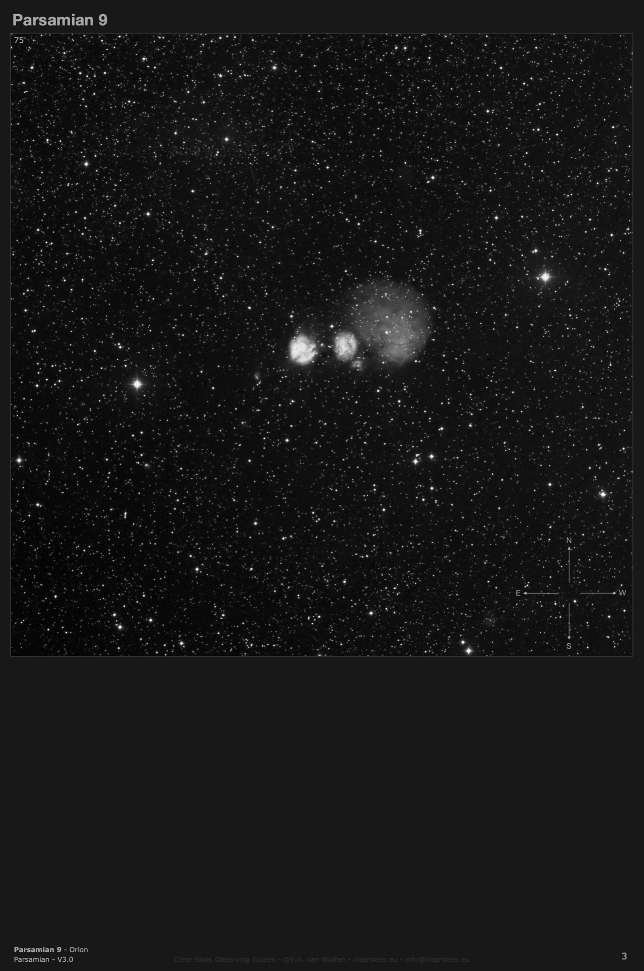 Cometary nebula Parsamian 9 in Orion Cometary nebula Parsamian 9 in Orion