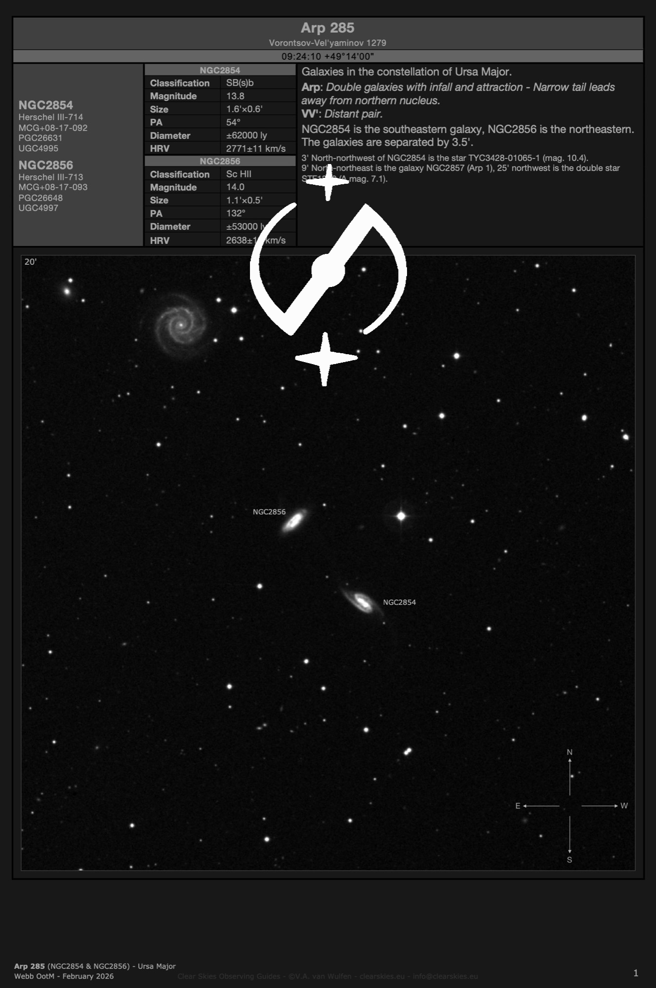 the current Webb Deep-Sky Society's Objects of the Month The current Webb Deep-Sky Society's Objects of the Month