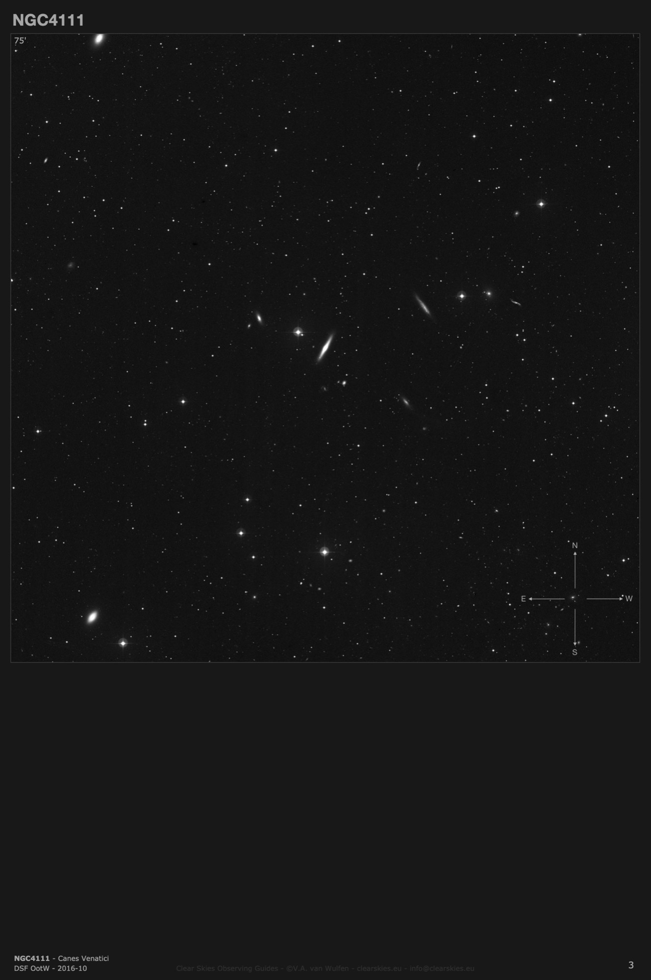 Galaxy NGC4111 in Canes Venatici Galaxy NGC4111 in Canes Venatici