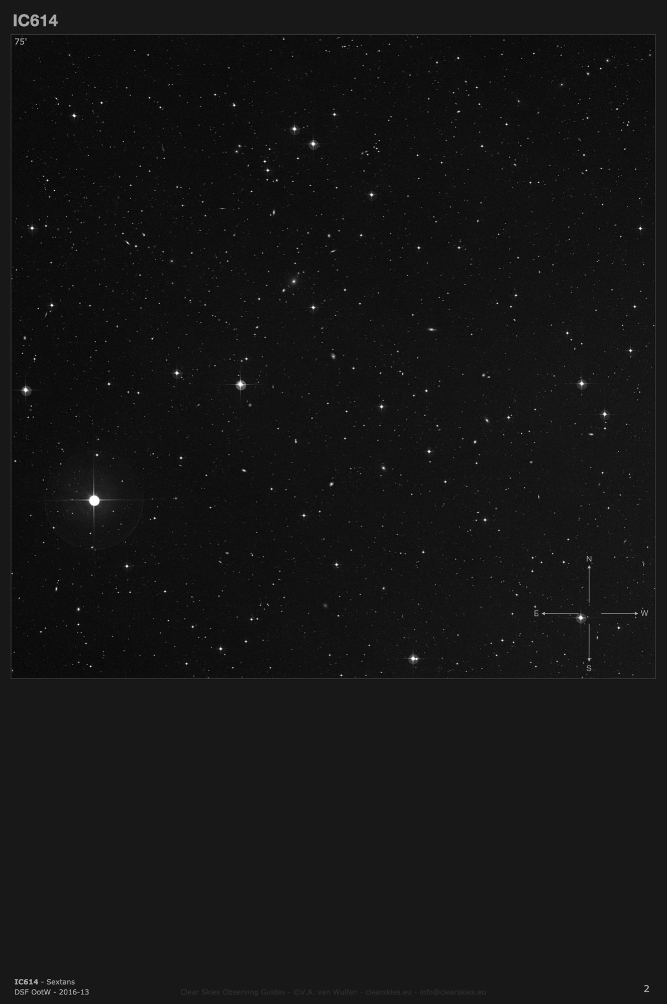 Galaxy IC614 in Sextans Galaxy IC614 in Sextans