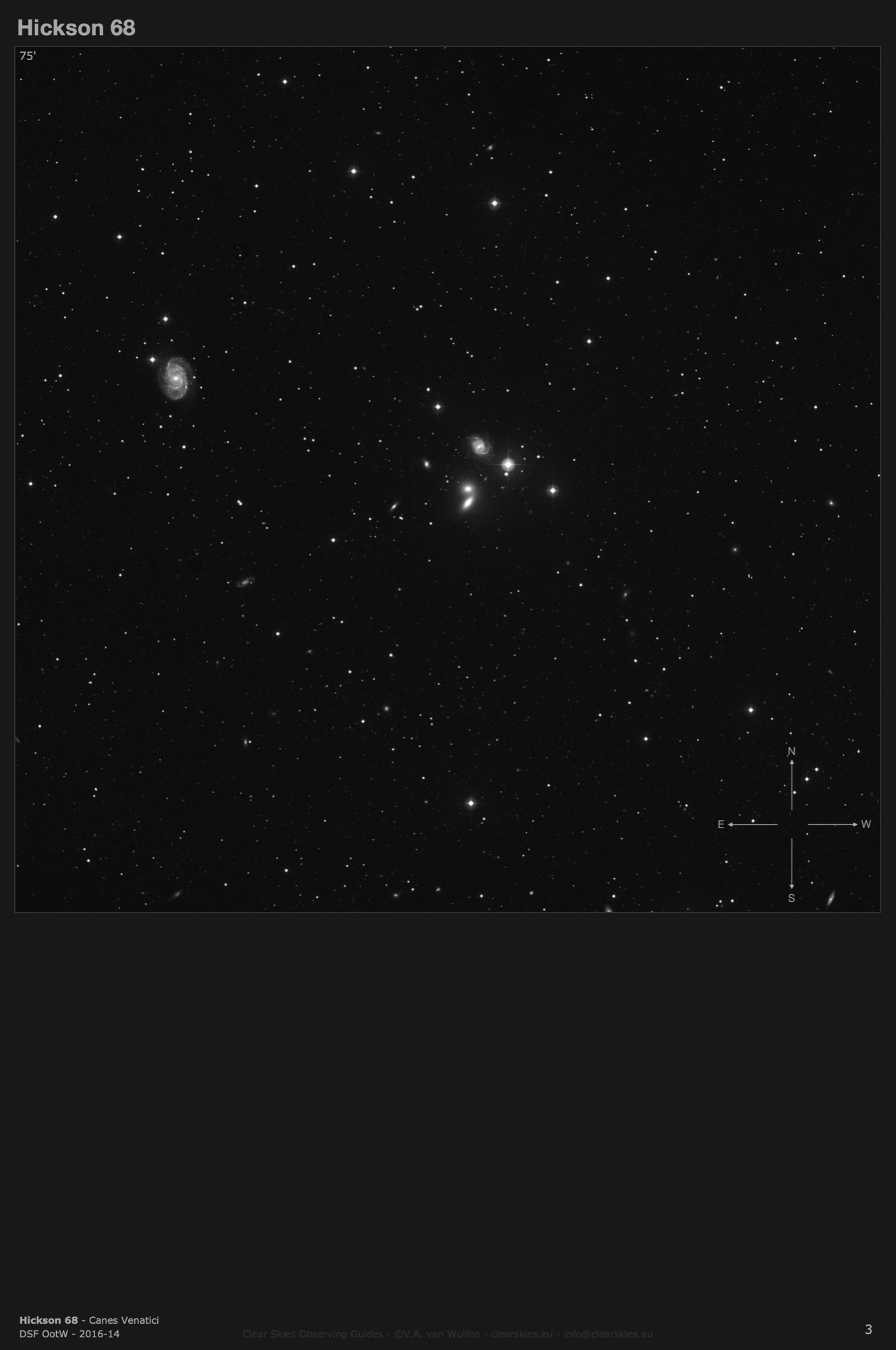 Galaxy group Hickson 68 in Canes Venatici Galaxy group Hickson 68 in Canes Venatici