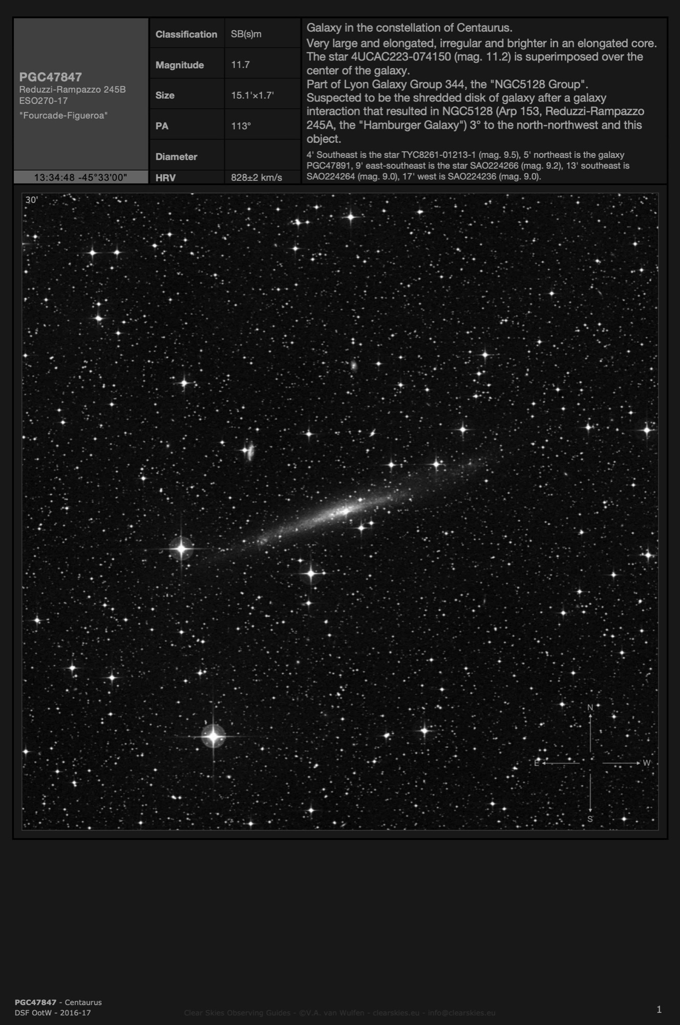 Galaxy PGC47847 in Centaurus Galaxy PGC47847 in Centaurus