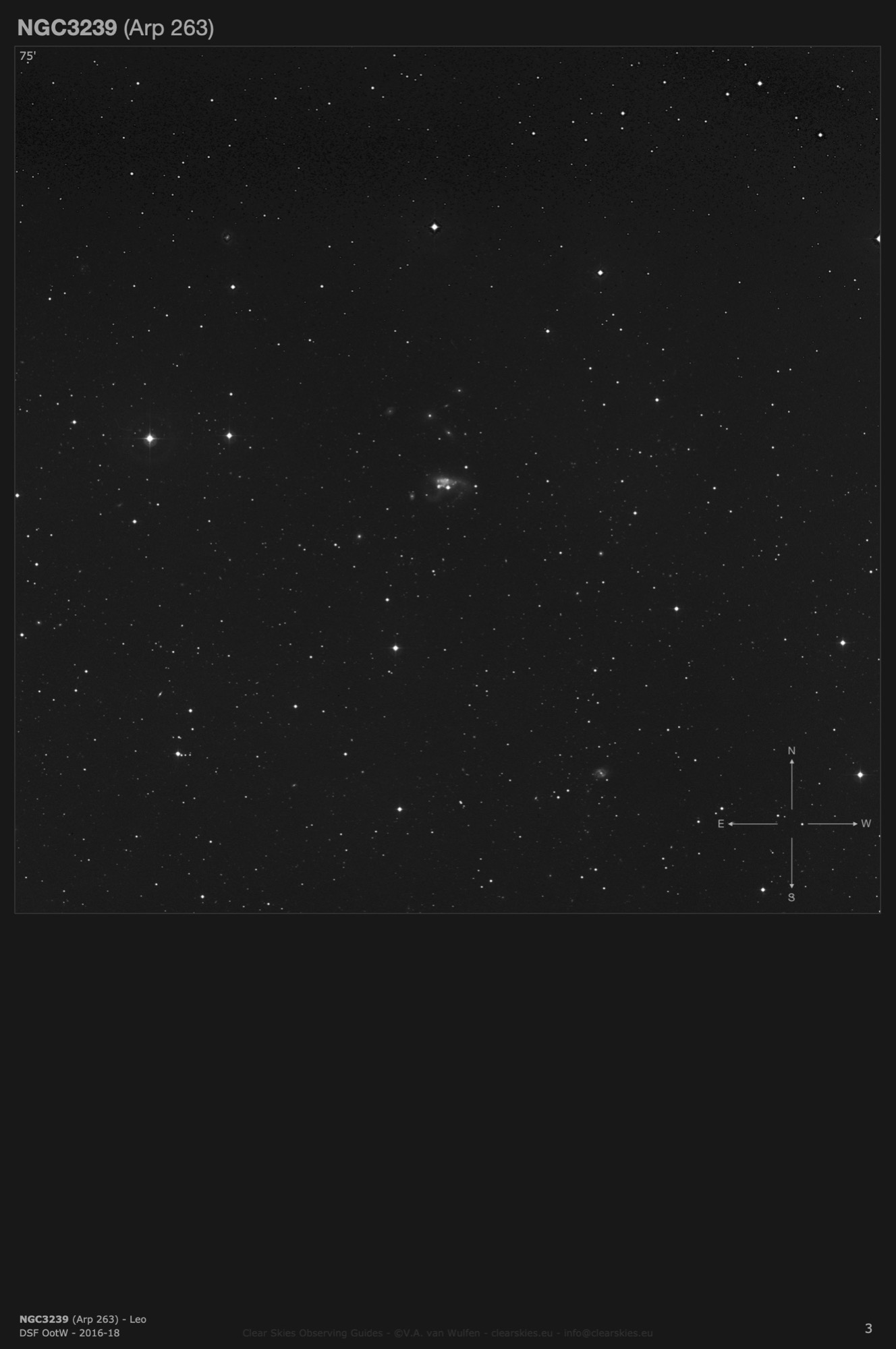 Galaxy NGC3239 (Arp 263) in Leo Galaxy NGC3239 (Arp 263) in Leo