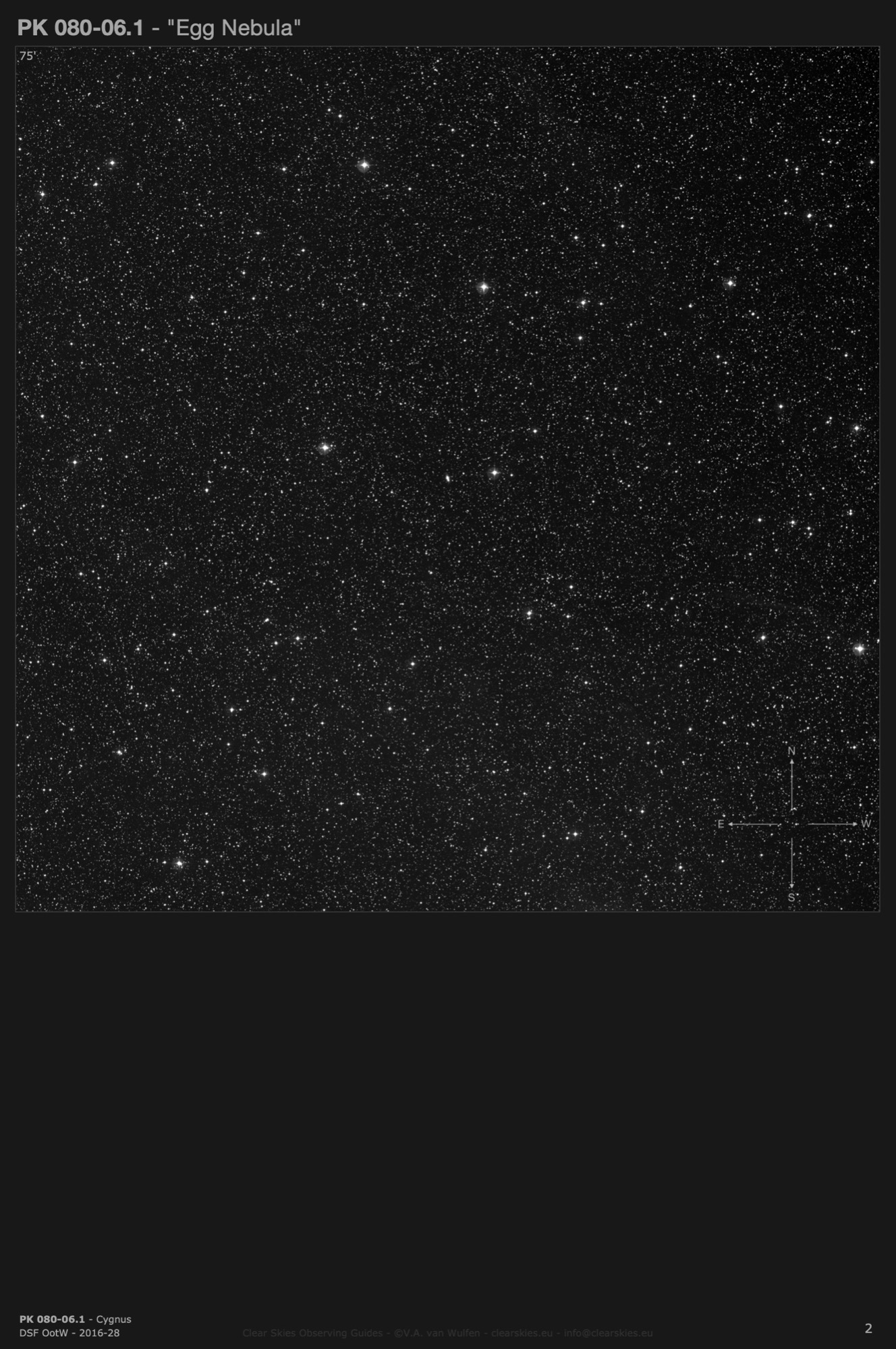 Planetary nebula PK 080-06.1 - the "Egg Nebula" in Cygnus Planetary nebula PK 080-06.1 - the "Egg Nebula" in Cygnus