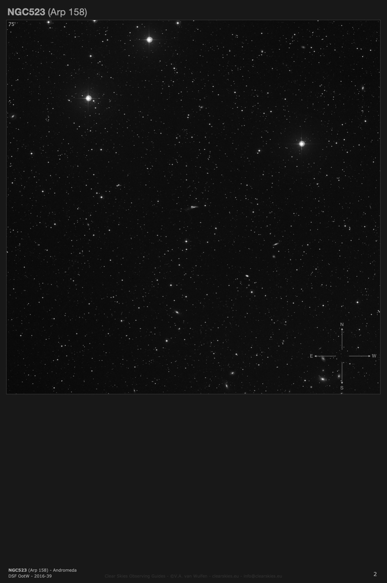 Galaxy NGC523 (Arp 158) in Andromeda Galaxy NGC523 (Arp 158) in Andromeda