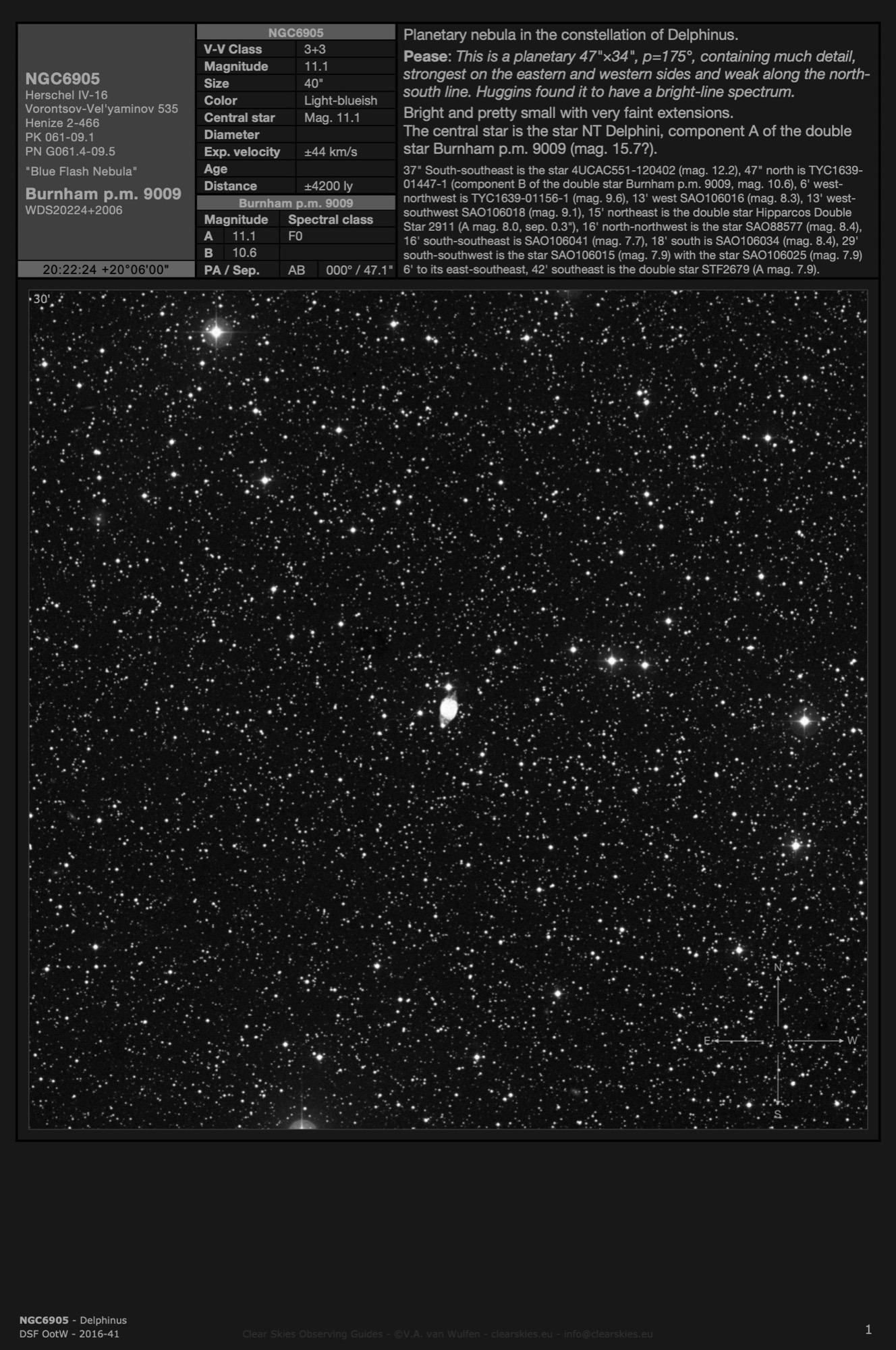 Planetary nebula NGC6905 - the "Blue Flash Nebula" in Delphinus Planetary nebula NGC6905 - the "Blue Flash Nebula" in Delphinus