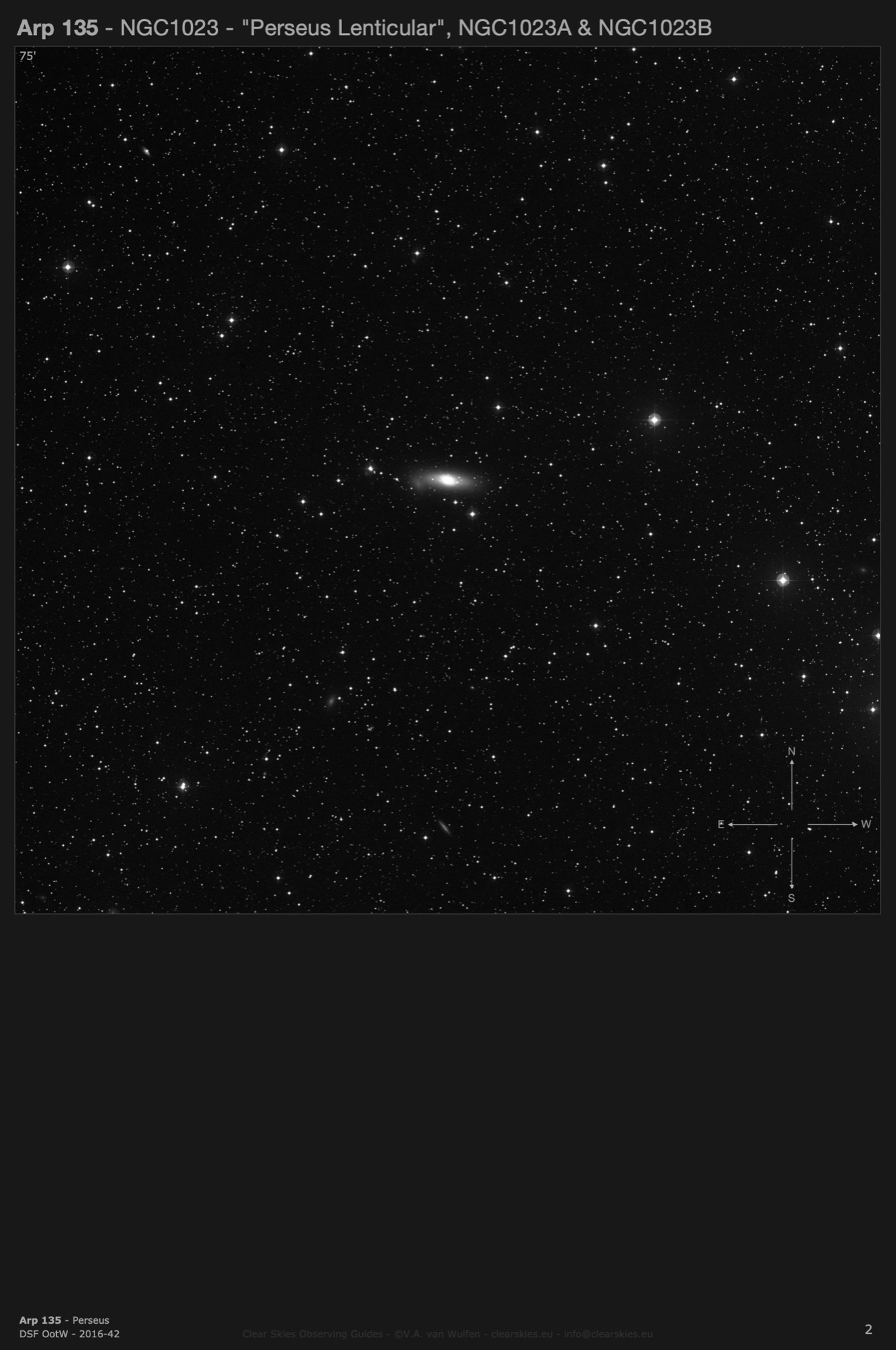 Galaxy group Arp 135 (NGC1023 - the "Perseus Lenticular", NGC1023A & NGC1023B) in Perseus Galaxy group Arp 135 (NGC1023 - the "Perseus Lenticular", NGC1023A & NGC1023B) in Perseus