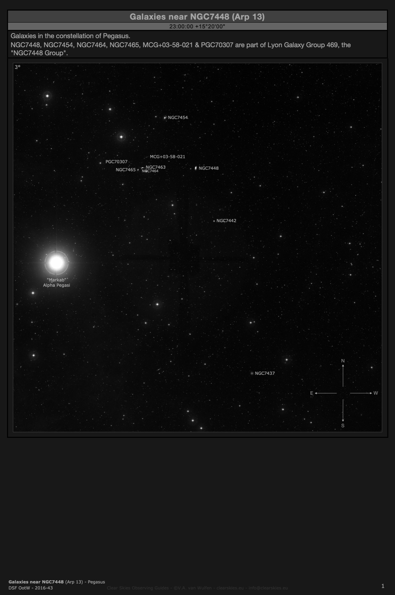 Galaxies near NGC7448 (Arp 13) in Pegasus Galaxies near NGC7448 (Arp 13) in Pegasus