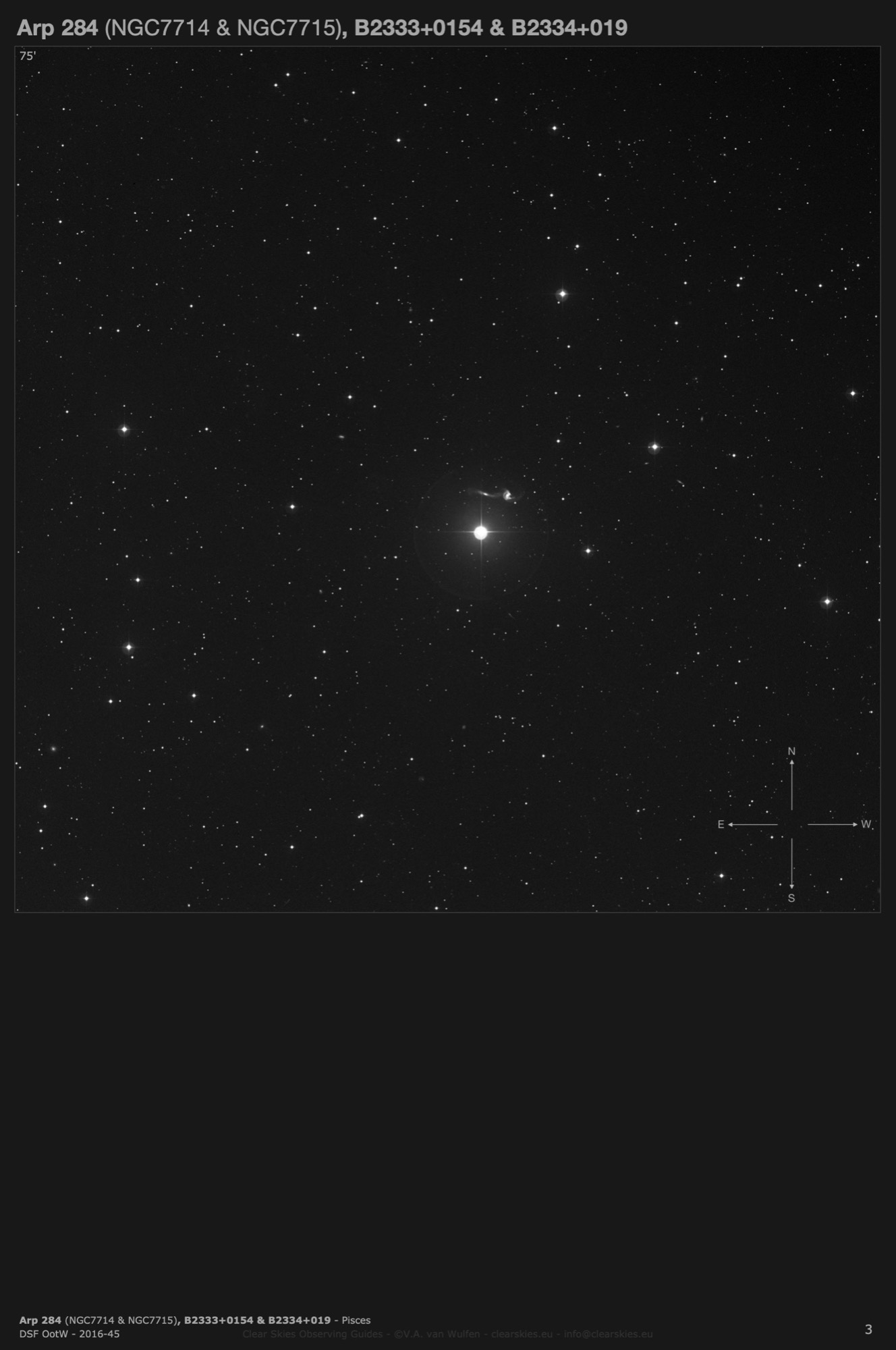 Galaxy pair Arp 284 (NGC7714 & NGC7715) & quasars in Pisces Galaxy pair Arp 284 (NGC7714 & NGC7715) & quasars in Pisces