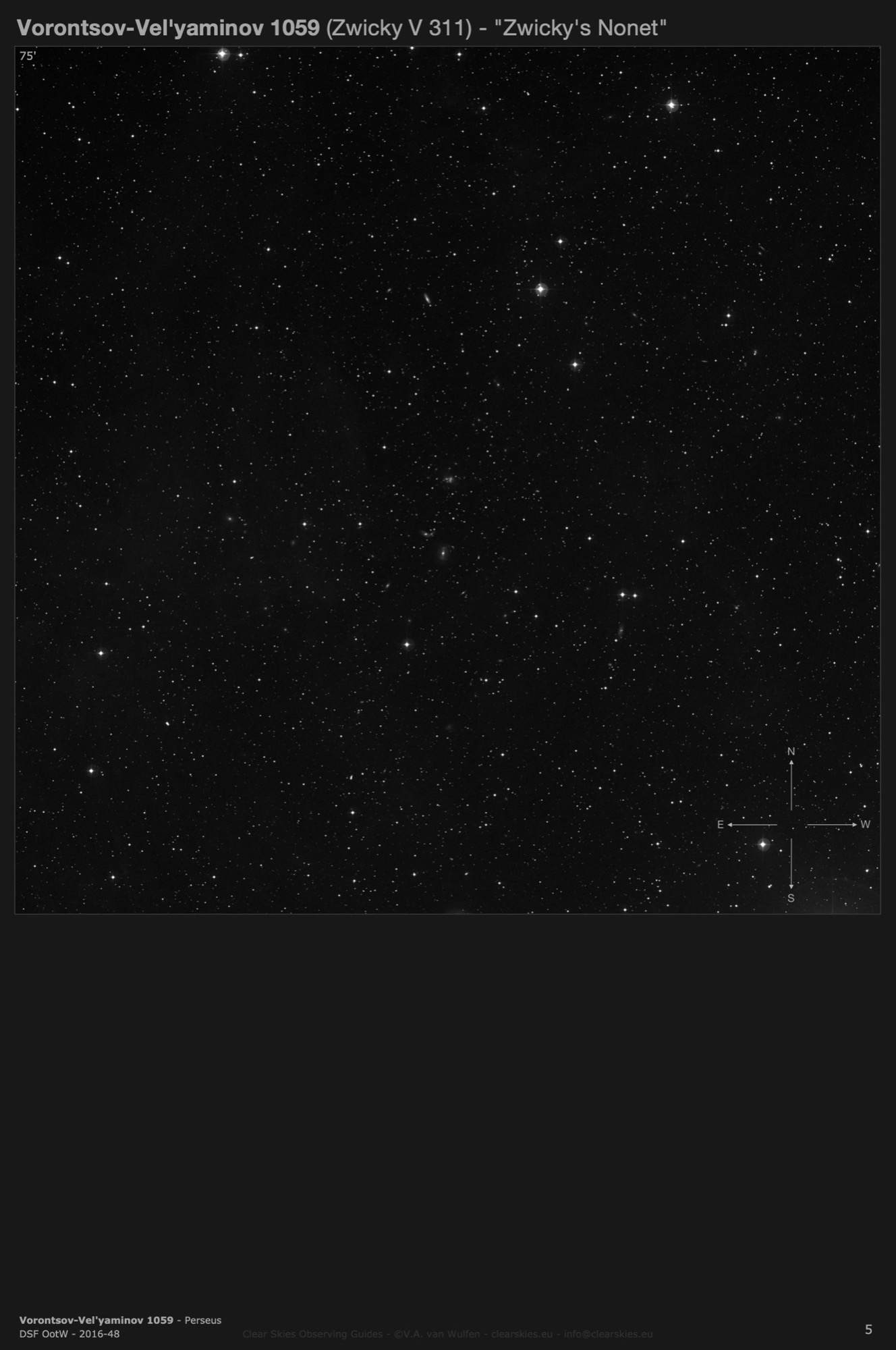 Galaxy group Vorontsov-Vel'yaminov 1059 (Zwicky V 311) - "Zwicky's Nonet" in Perseus Galaxy group Vorontsov-Vel'yaminov 1059 (Zwicky V 311) - "Zwicky's Nonet" in Perseus