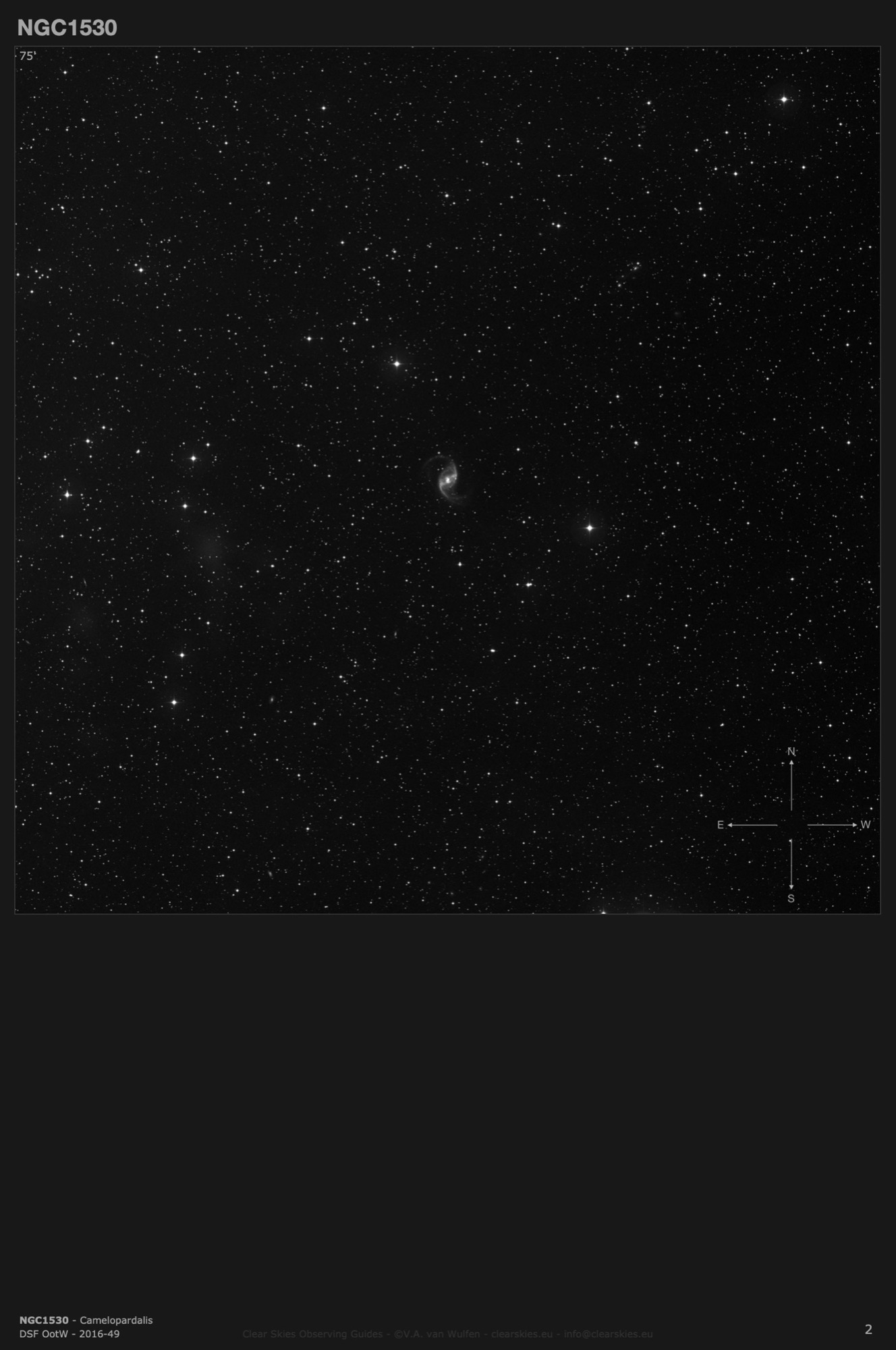 Galaxy NGC1530 in Camelopardalis Galaxy NGC1530 in Camelopardalis