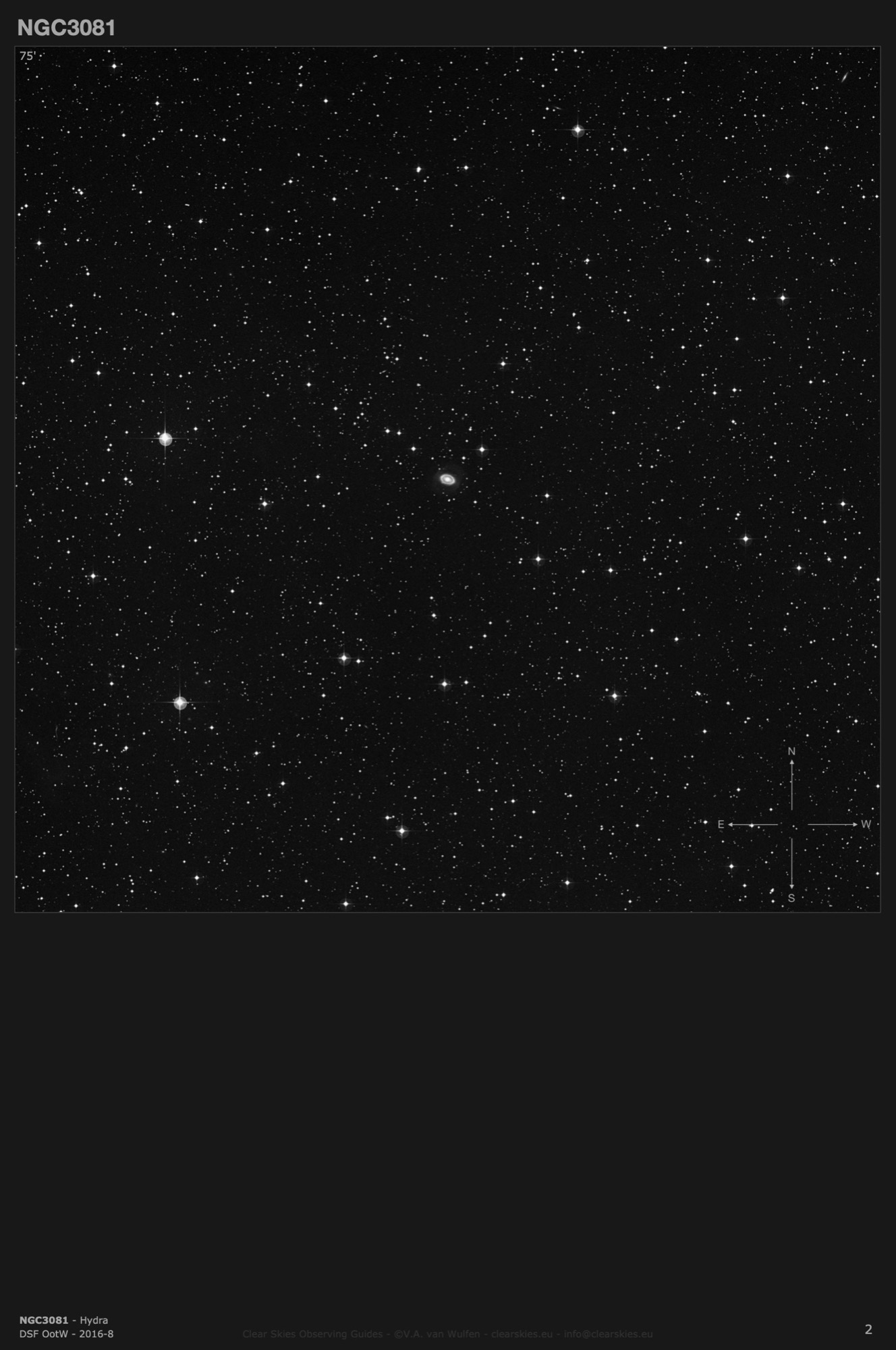 Galaxy NGC3081 in Hydra Galaxy NGC3081 in Hydra