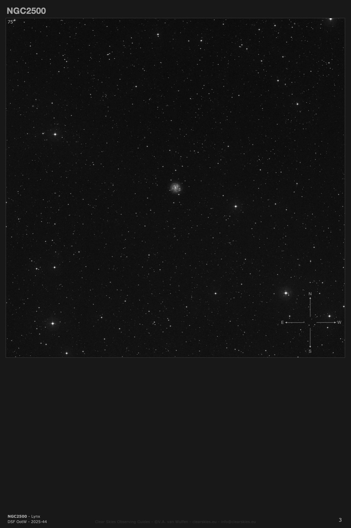 Galaxy NGC2500 in Lynx Galaxy NGC2500 in Lynx