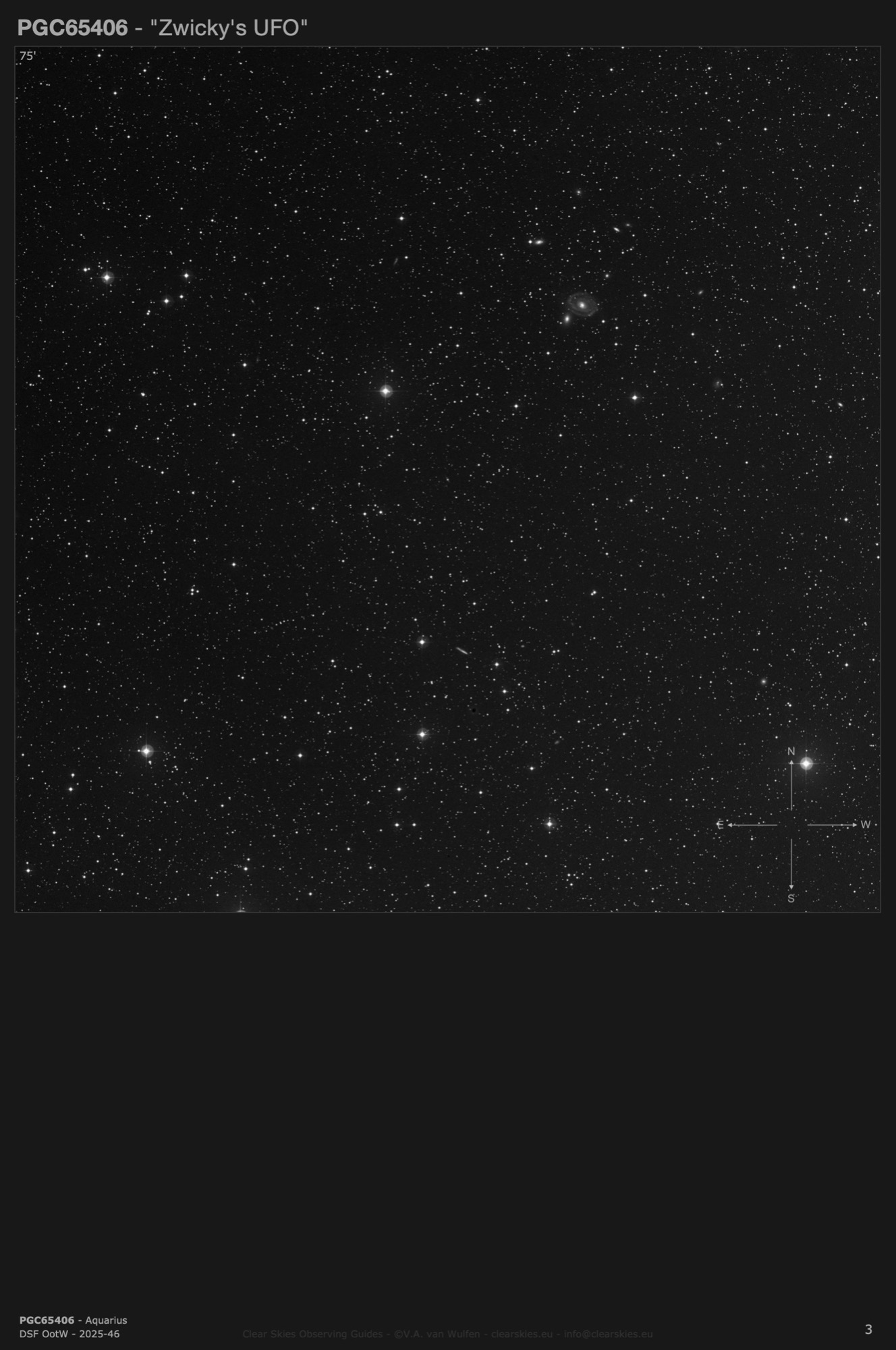 Galaxy PGC65406 - "Zwicky's UFO" in Aquarius Galaxy PGC65406 - "Zwicky's UFO" in Aquarius