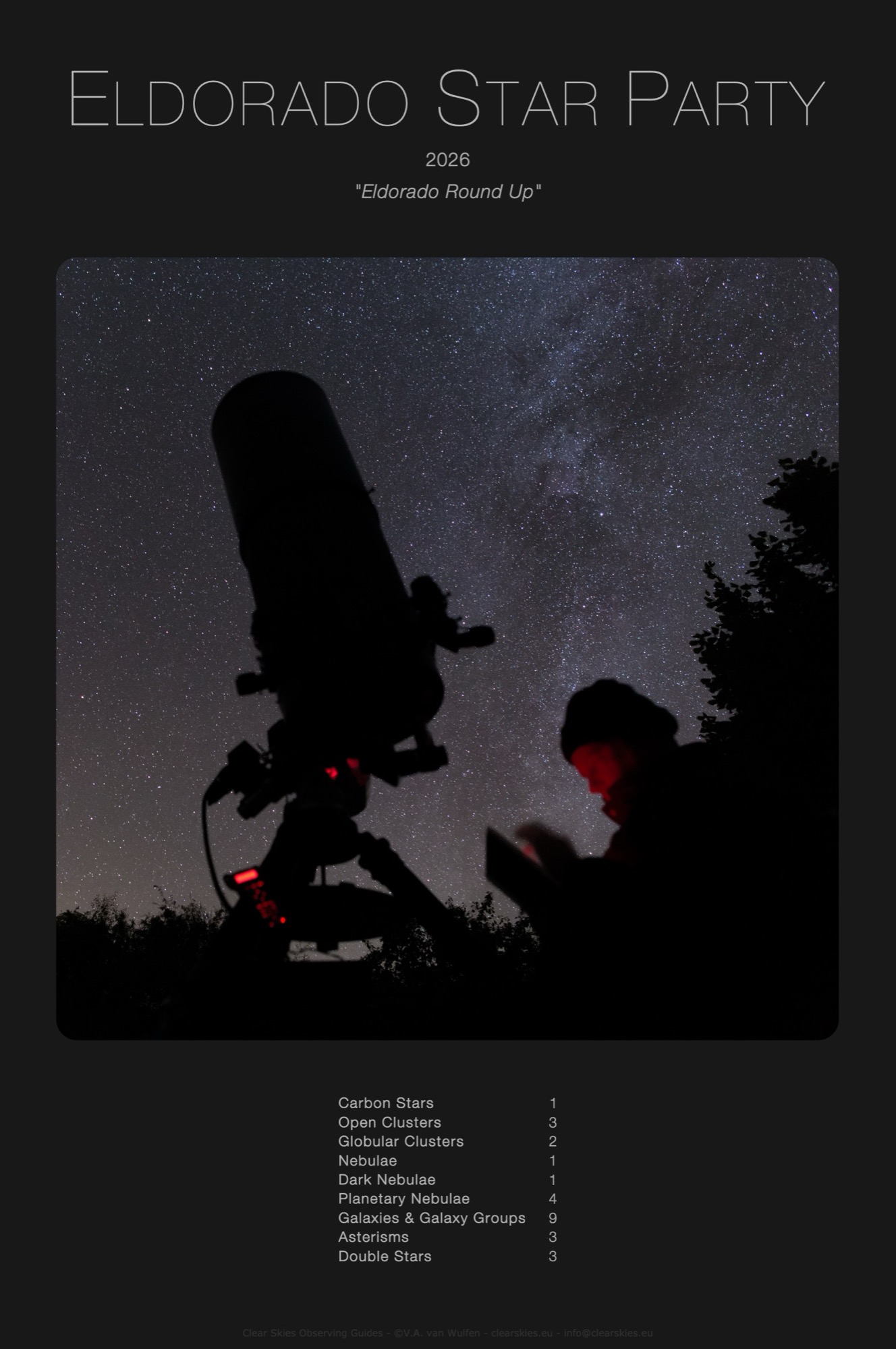 CSOG Star Party Observing Programs CSOG - Eldorado Star Party 2026 - "Eldorado Round Up" Observing Program - index