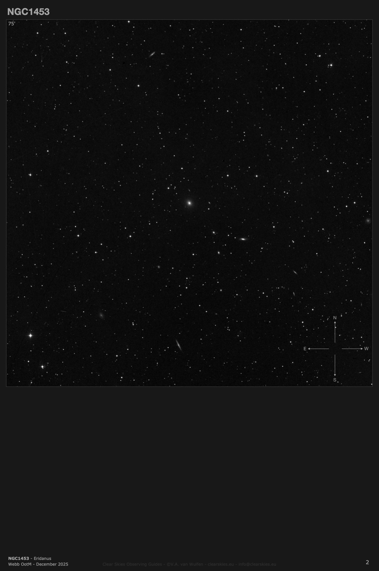 Galaxy NGC1453 in Eridanus Galaxy NGC1453 in Eridanus