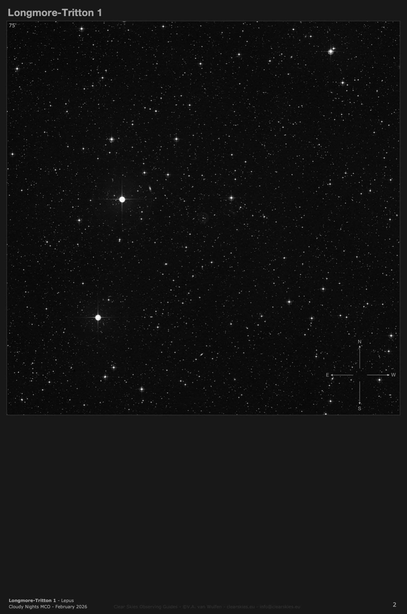 Planetary nebula Longmore-Tritton 1 (PK 228-22.1) in Lepus Planetary nebula Longmore-Tritton 1 (PK 228-22.1) in Lepus