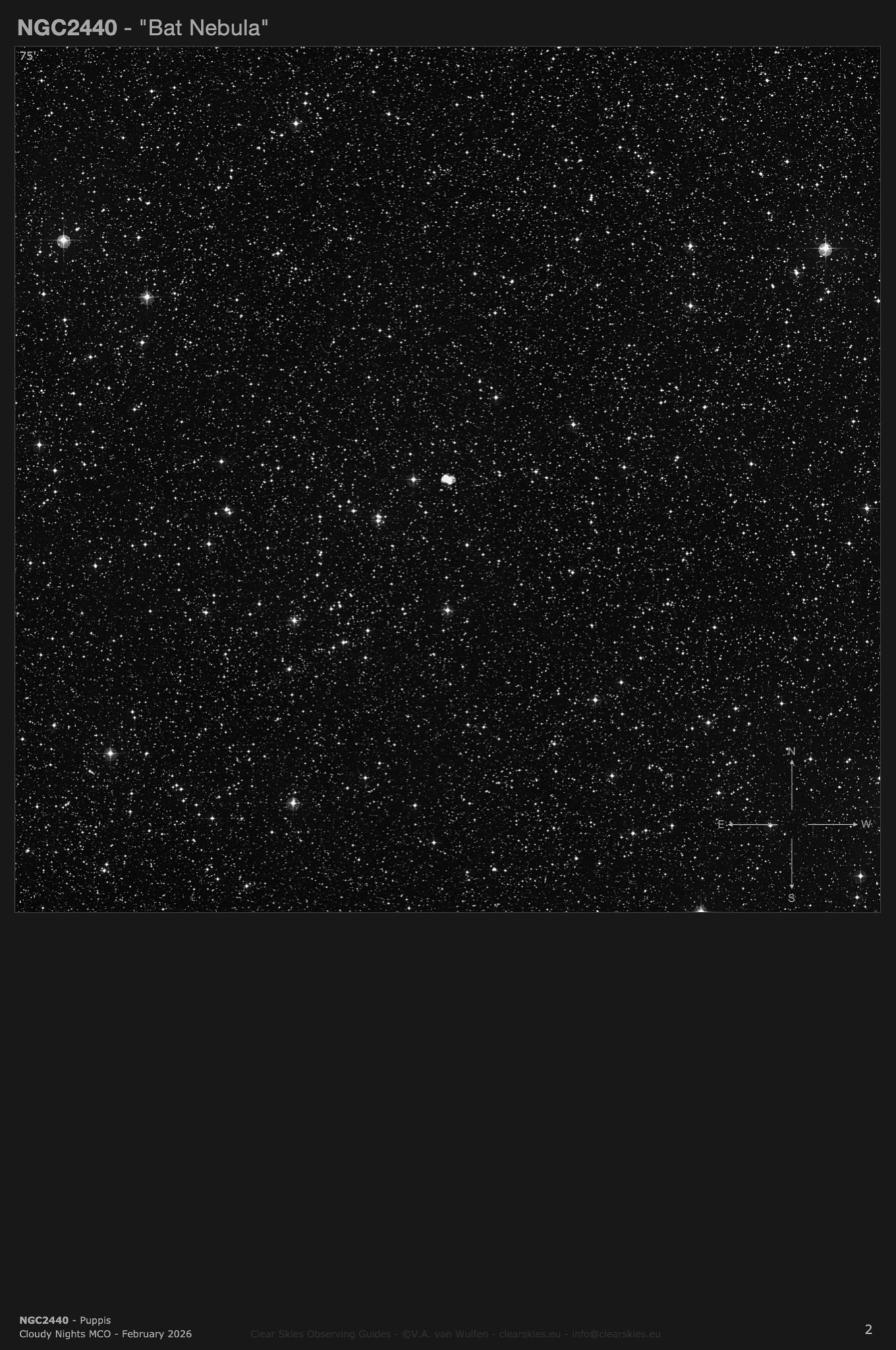 Planetary nebula NGC2440 - the "Bat Nebula" in Puppis Planetary nebula NGC2440 - the "Bat Nebula" in Puppis