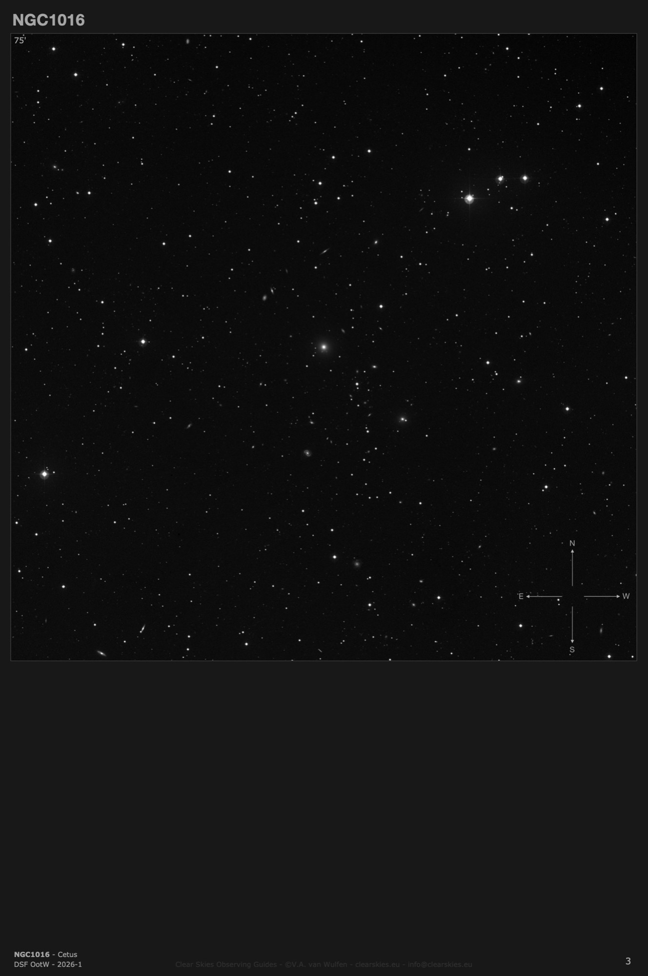 Galaxy NGC1016 in Cetus Galaxy NGC1016 in Cetus