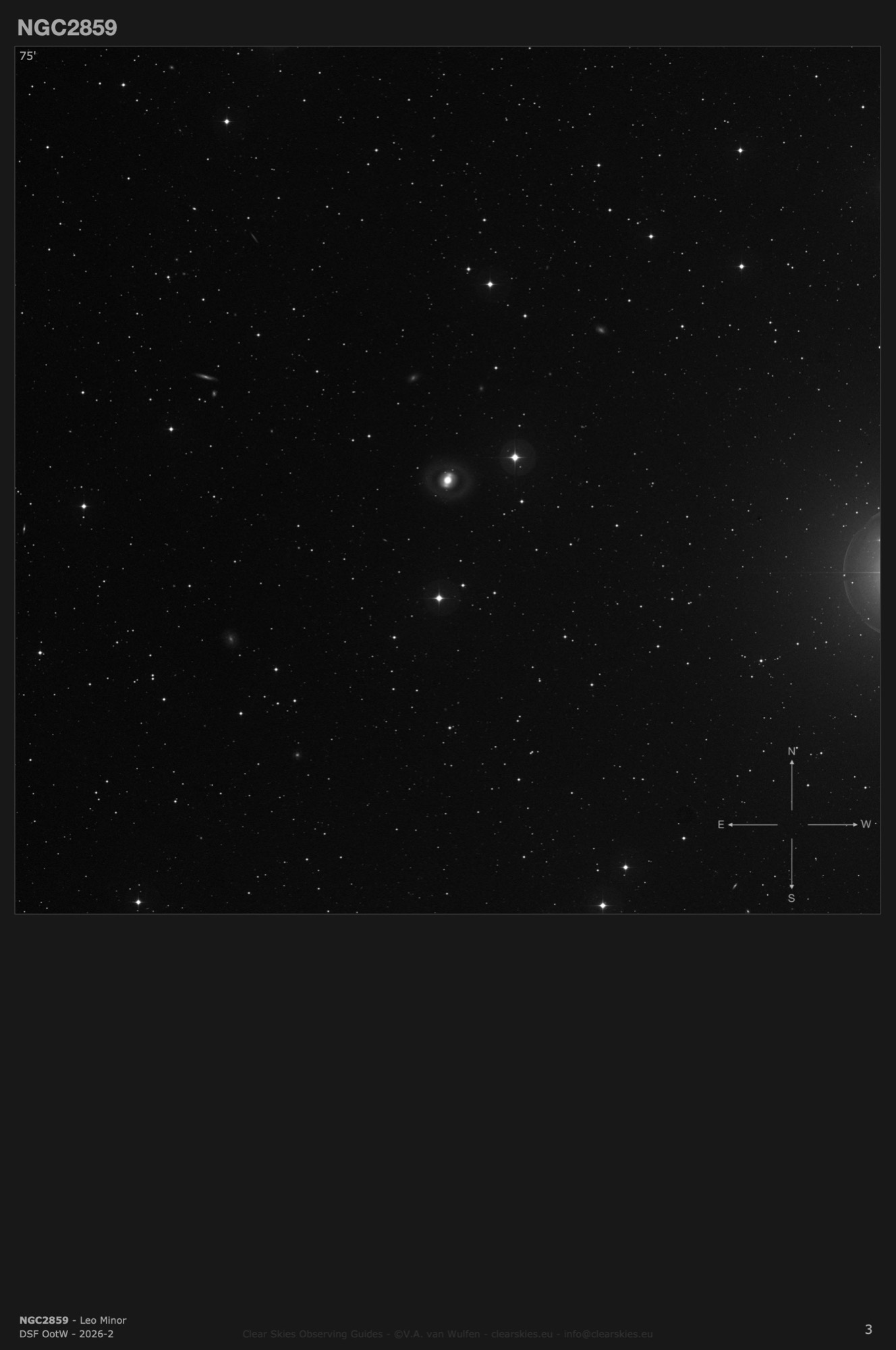 Galaxy NGC2859 in Leo Minor Galaxy NGC2859 in Leo Minor