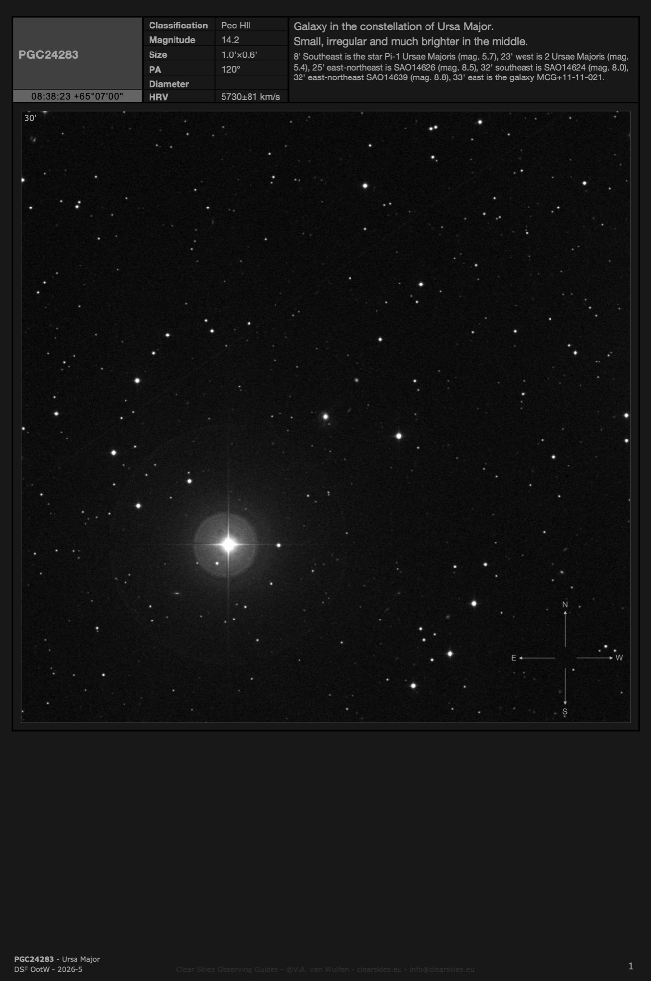 Galaxy PGC24283 in Ursa Major Galaxy PGC24283 in Ursa Major