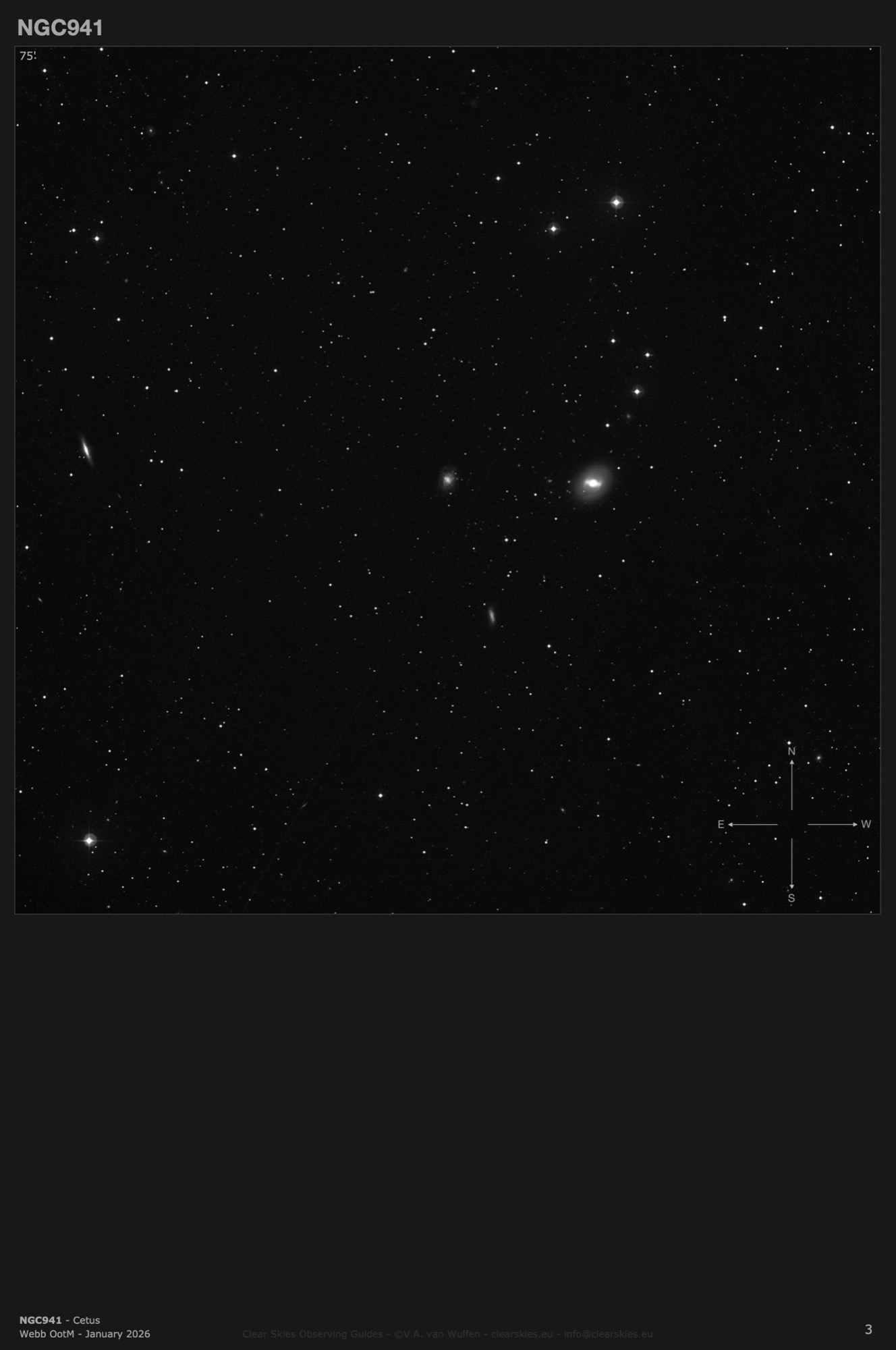 Galaxy NGC941 in Cetus Galaxy NGC941 in Cetus