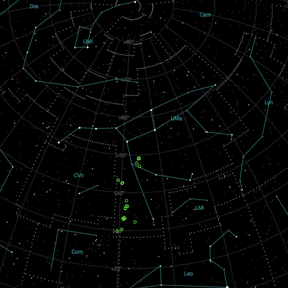 Galaxies in Ursa Major, observed in the early morning of 18 March 2026 Galaxies in Ursa Major, observed in the early morning of 18 March 2026