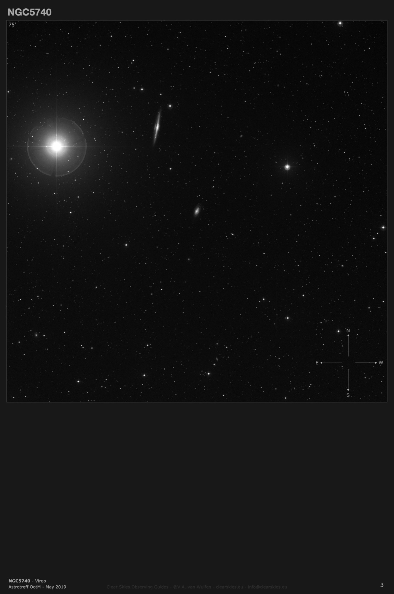 Galaxy NGC5740 in Virgo Galaxy NGC5740 in Virgo