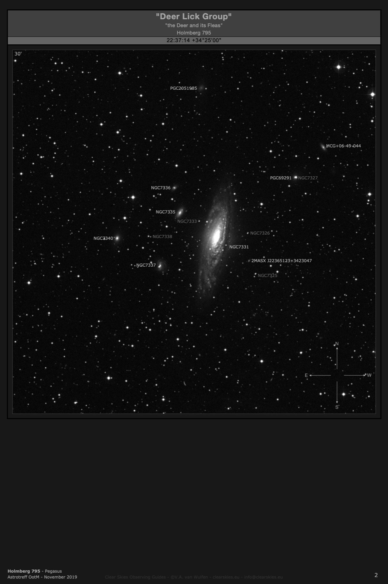 Galaxy group Holmberg 795 - the "Deer Lick Group" in Pegasus Galaxy group Holmberg 795 - the "Deer Lick Group" in Pegasus