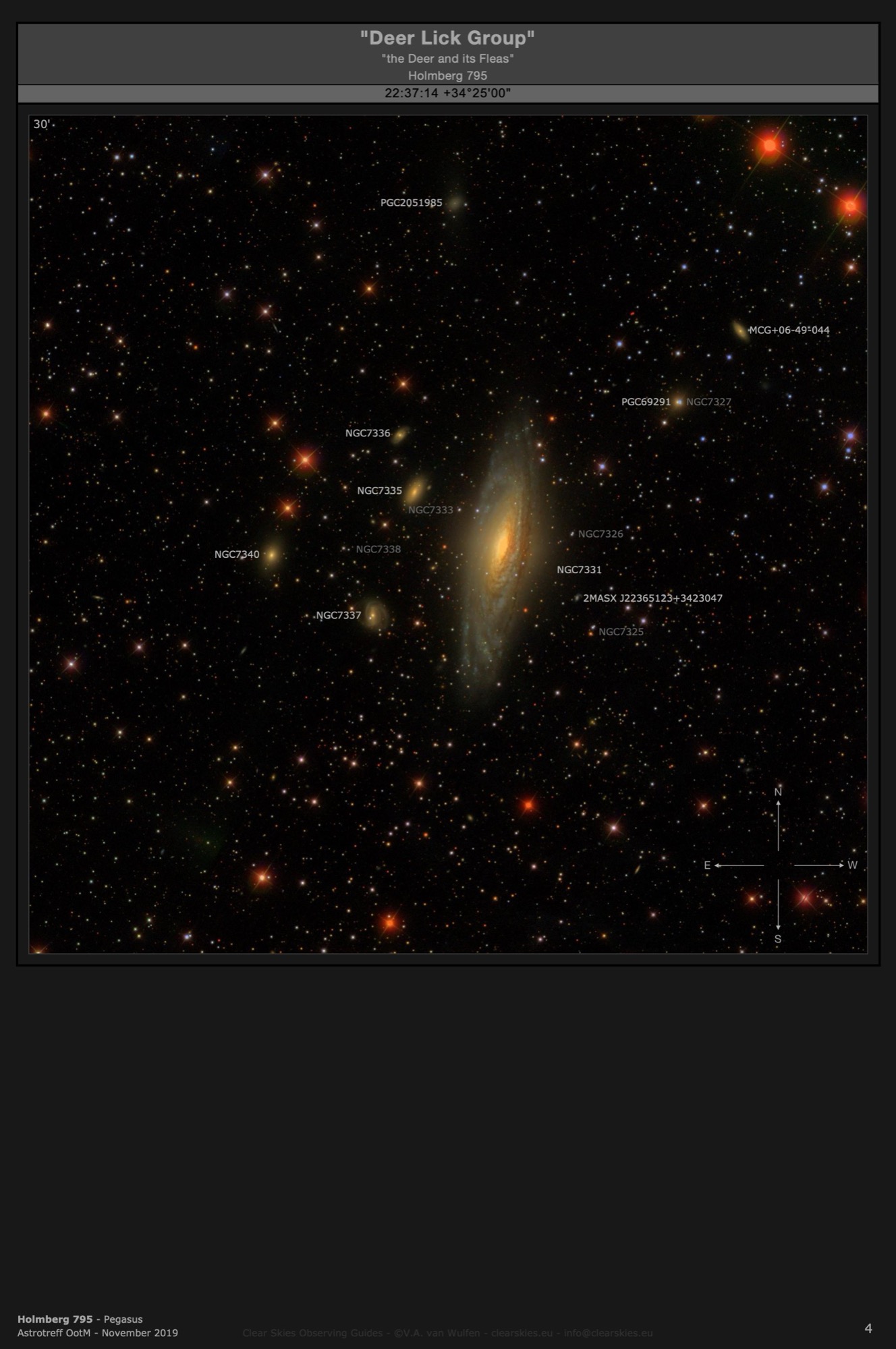 Galaxy group Holmberg 795 - the "Deer Lick Group" in Pegasus Galaxy group Holmberg 795 - the "Deer Lick Group" in Pegasus
